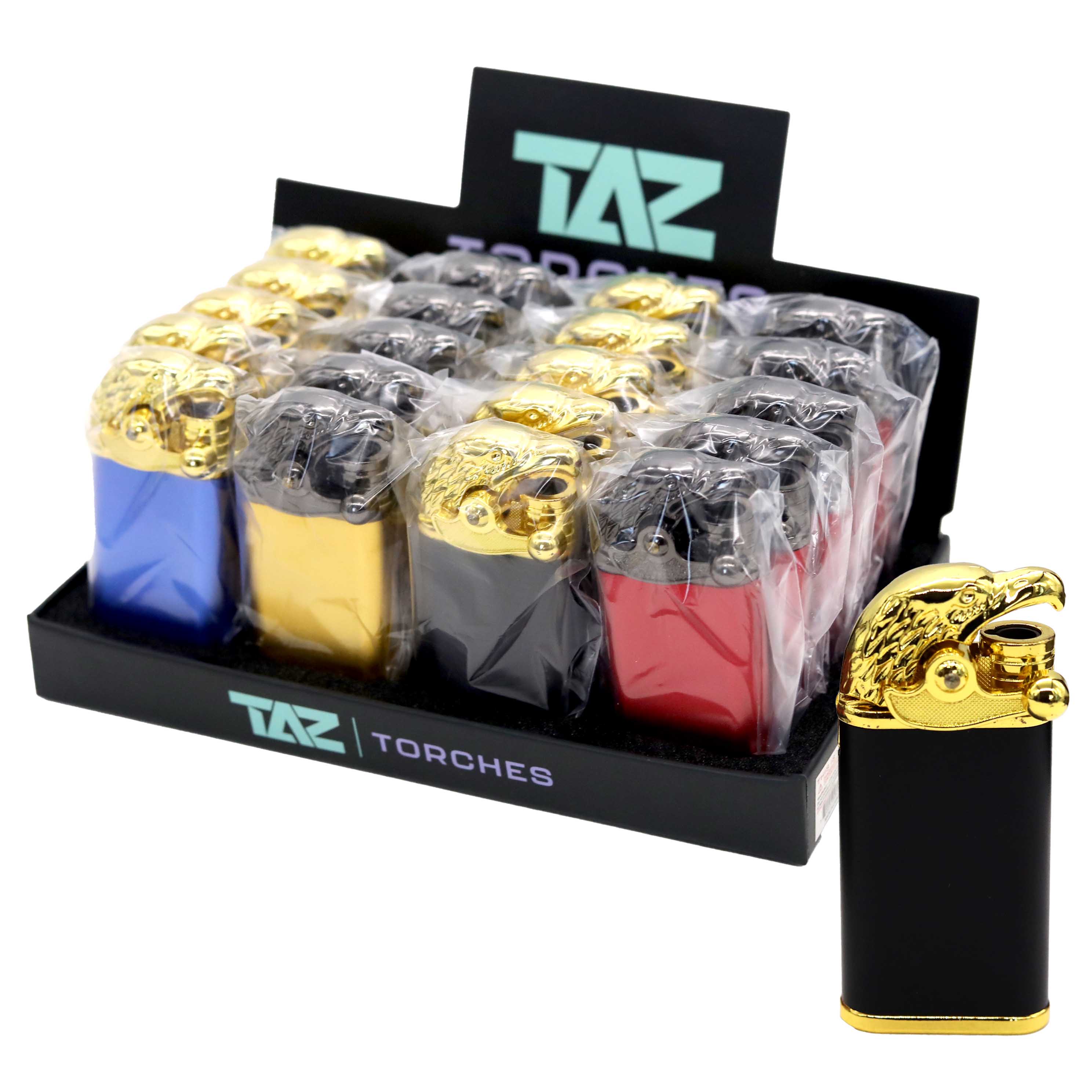 TAZ TORCHES Adjustable Eagle Head Torch Lighters (TT-44) | 20 Count Display product image