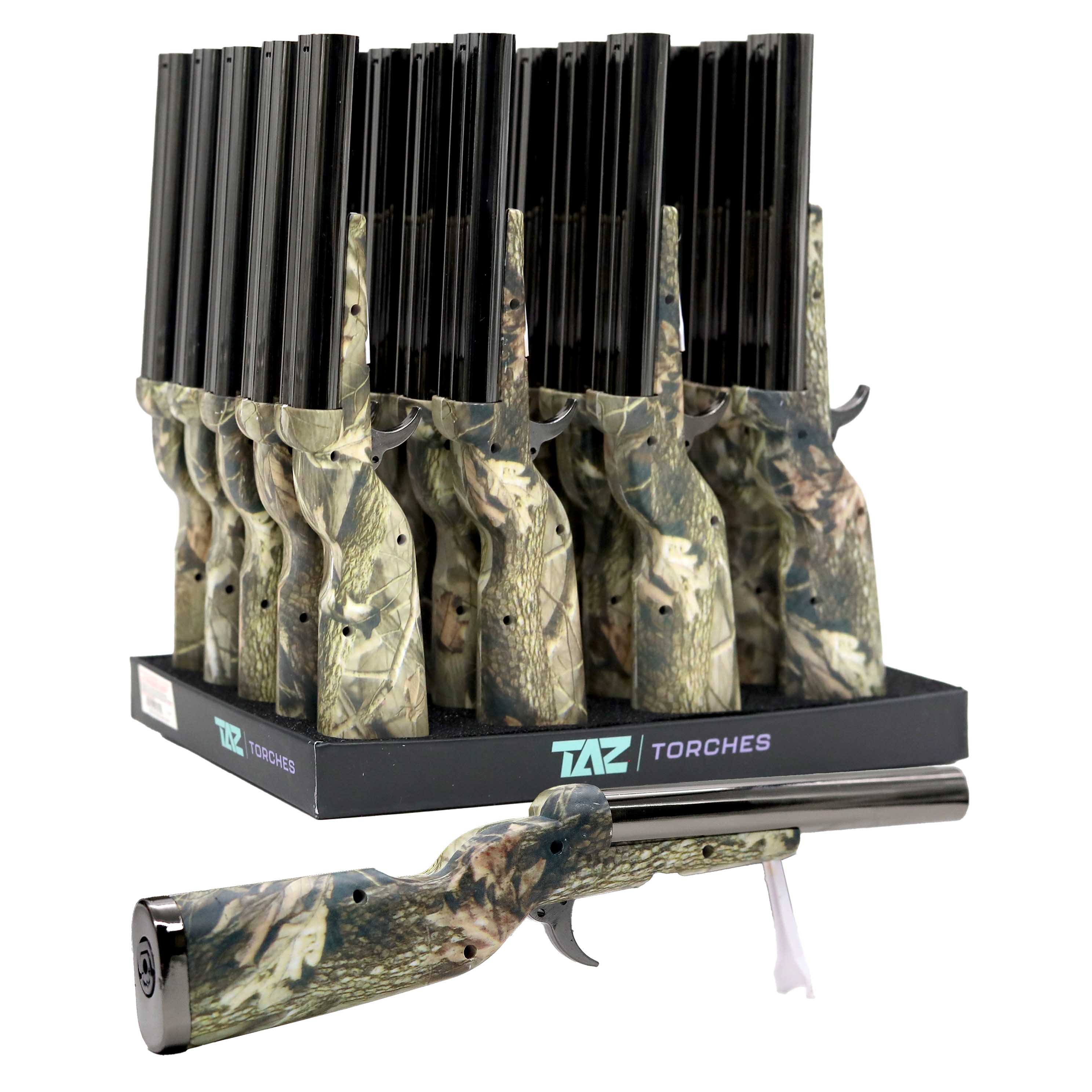 TAZ TORCHES Double Barrel Shot Gun Double Torch Lighters (TT-58A/B) | 20 Count Display - image 1 of 2