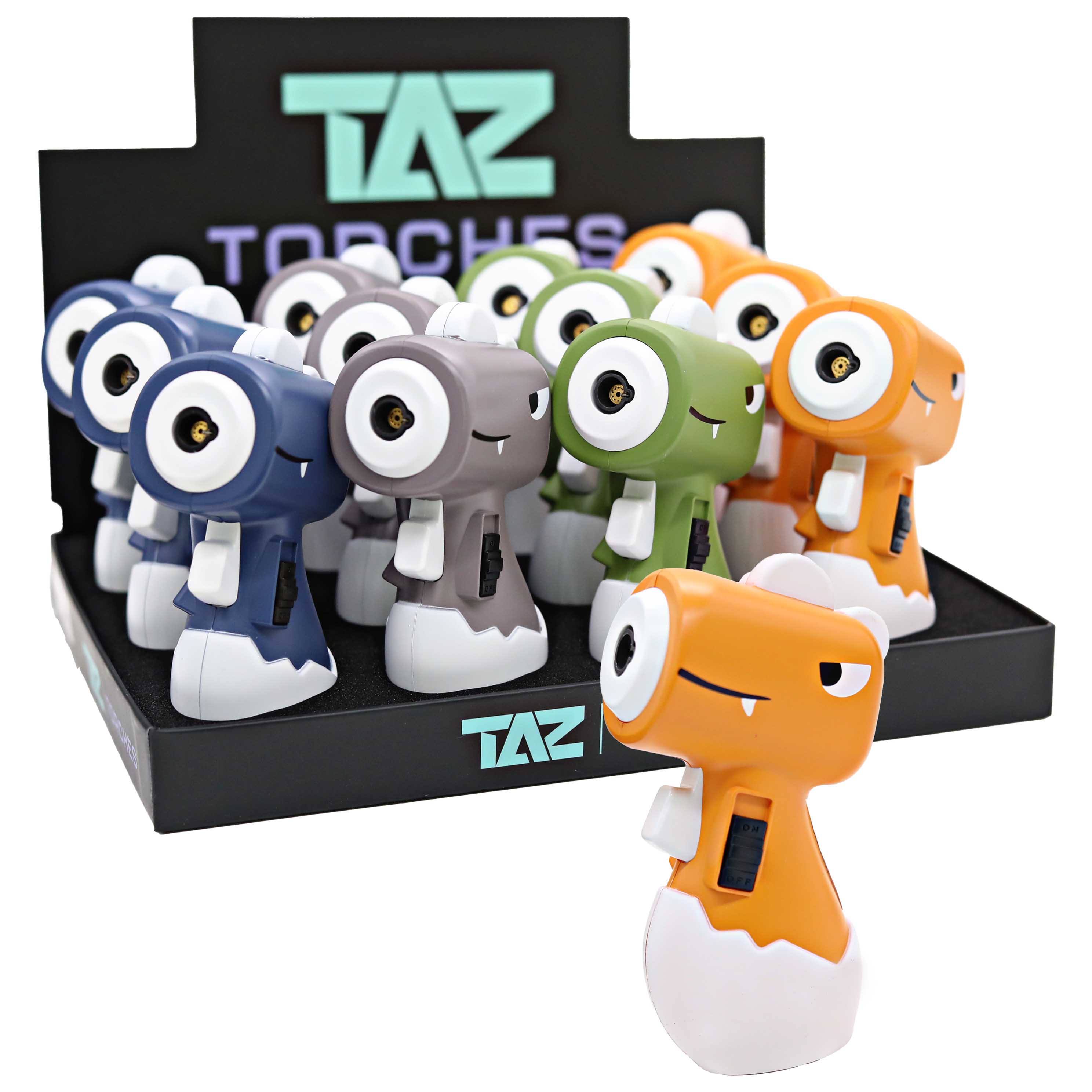 TAZ Mini Cartoon Rhino Torch Lighters (TT-75C) | 12 Count Display product image