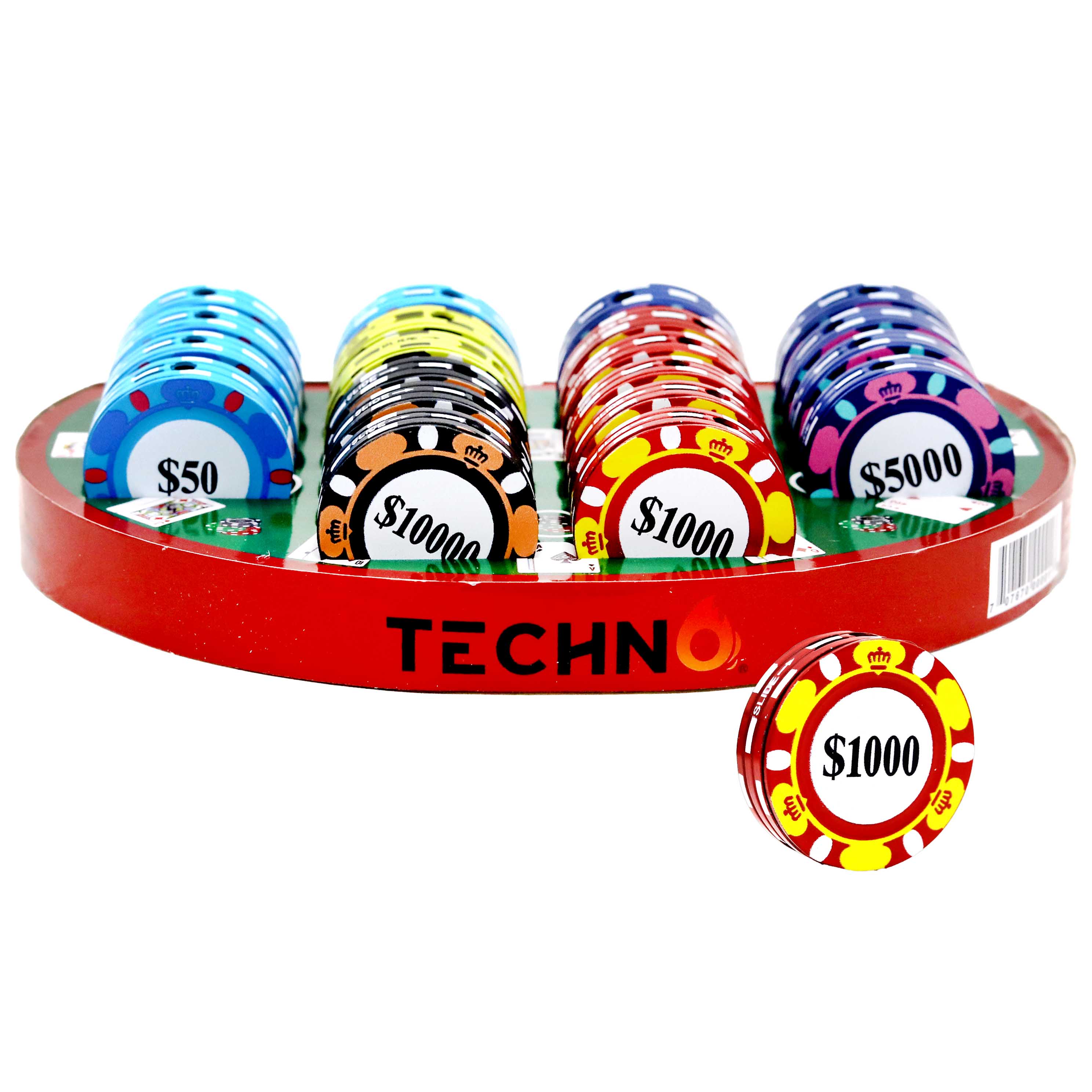 Techno B Coin Metal Flame Lighters (00001B-BB) | 20 Count Display product image