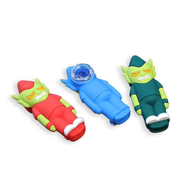 The Boy Silicone Handpipe (H454) | 3 inches | Assorted Colors - image 1 of 2