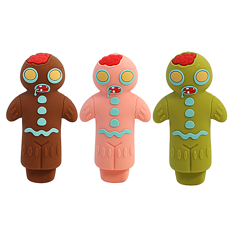 The Gingerbread Man Silicone Handpipe (H438) | 3 inches | Assorted Colors - image 2 of 2