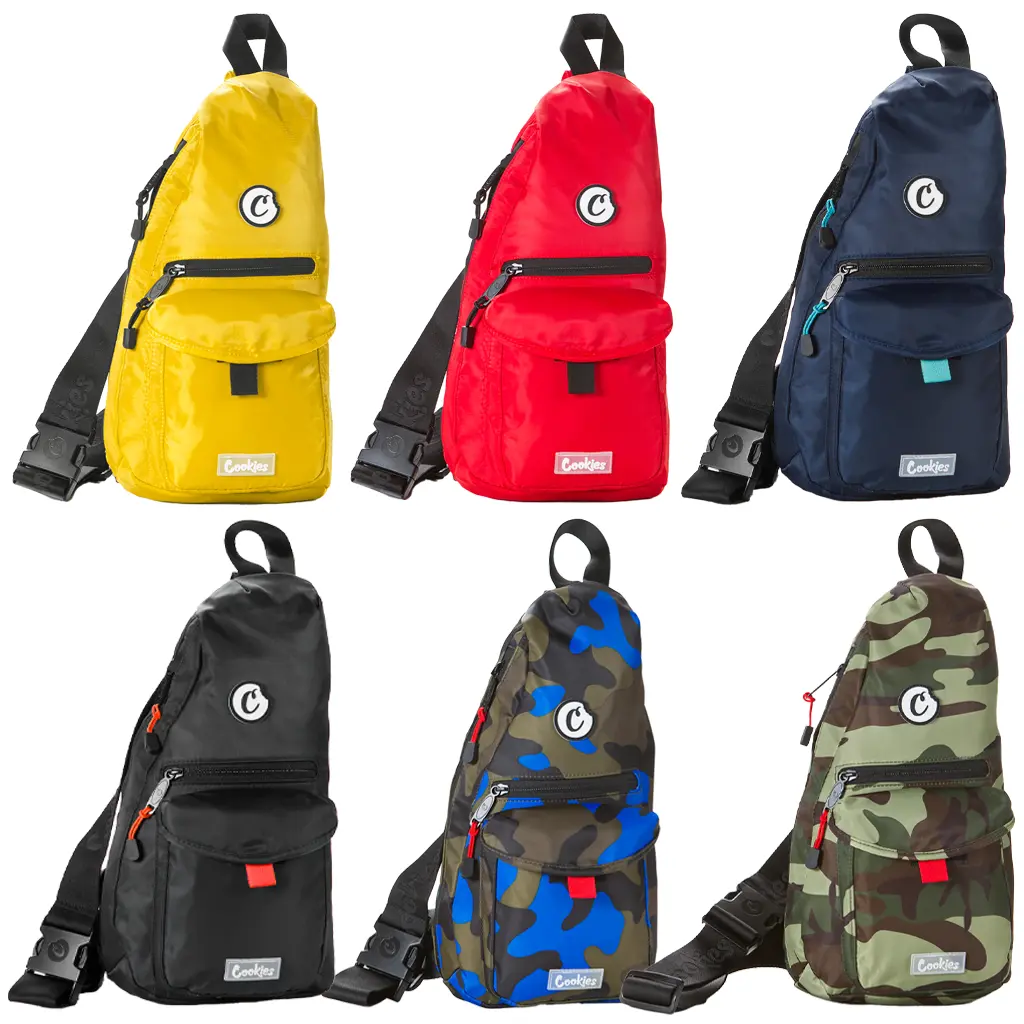 Cookies Traveler Smell Proof Nylon Sling Backpack (1560A213) | Assorted Colors product image