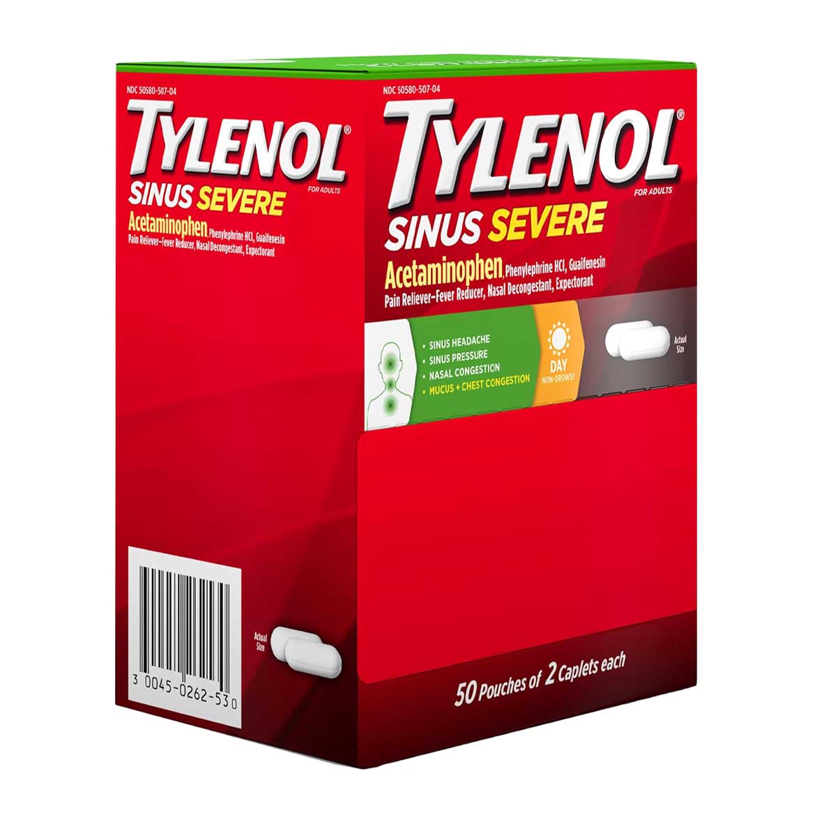Tylenol Sinus Severe Reducer Caplets | 2 Pack | 50 Count Display product image