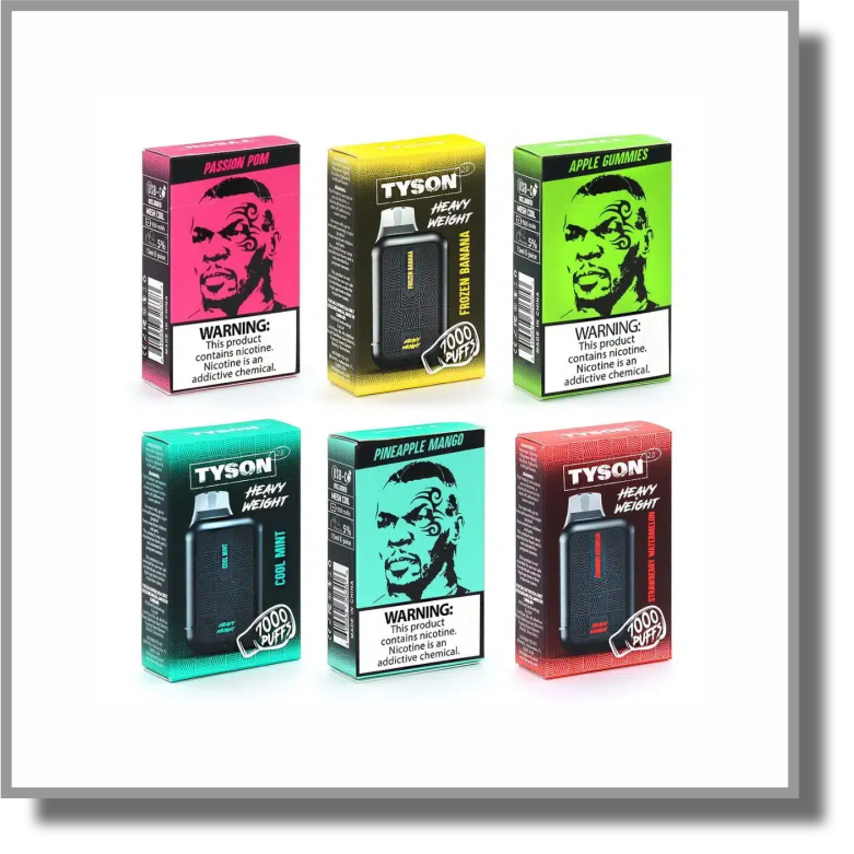 Tyson 2.0 Heavy Weight Rechargeable Disposable | 5% Nicotine | 7000 Puffs | 10 Count Display product image