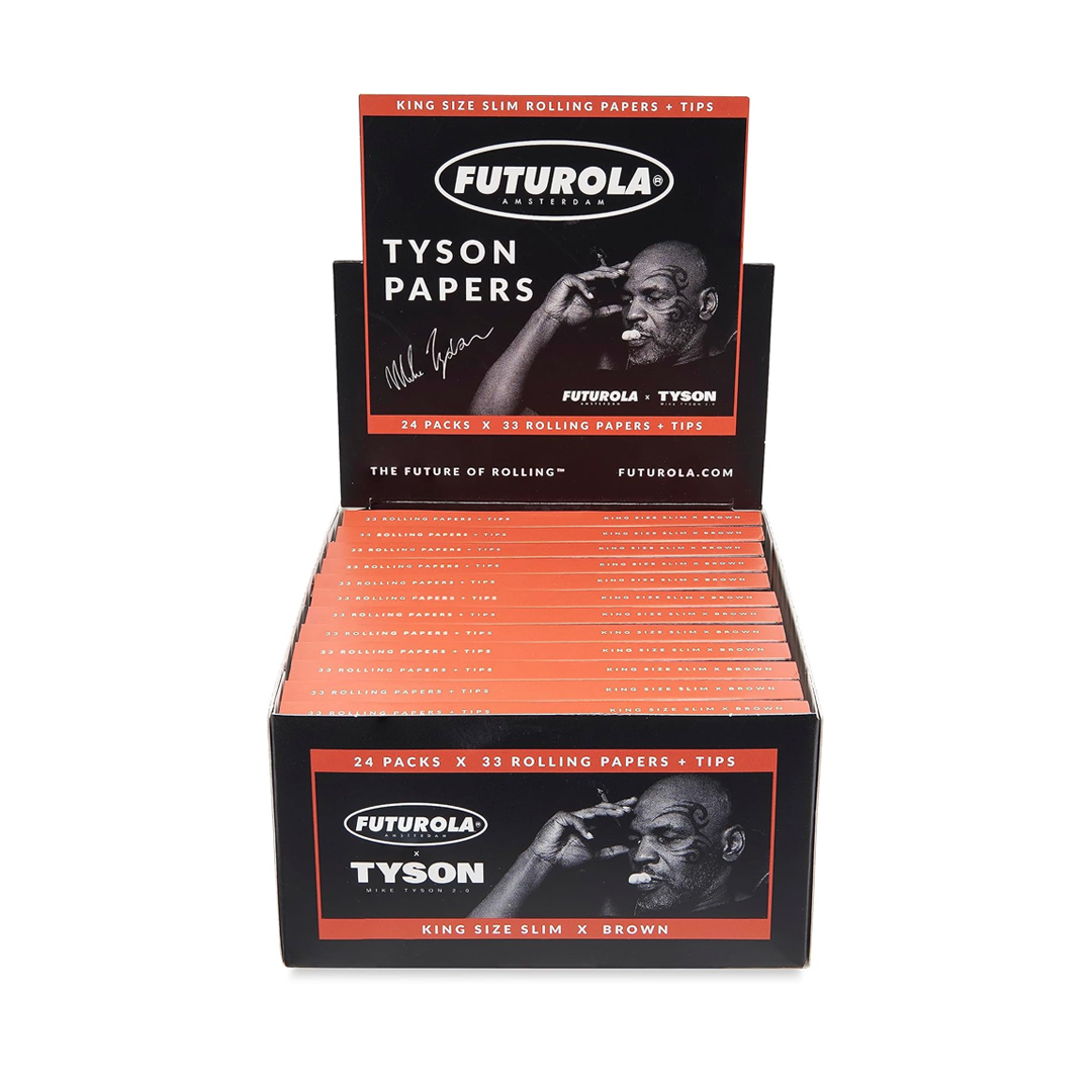 Futurola Tyson Ranch Rolling Papers with Tips | King Size | 24 Count Display product image