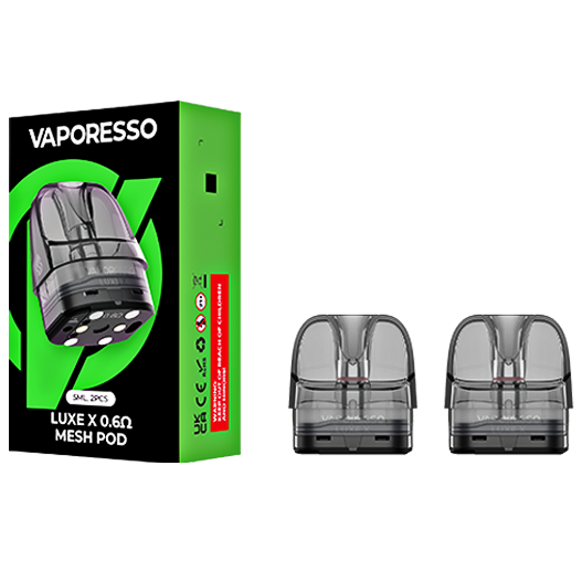 Vaporesso Luxe X Replacement Pod | 2 Pack | Mesh 0.6ohm product image
