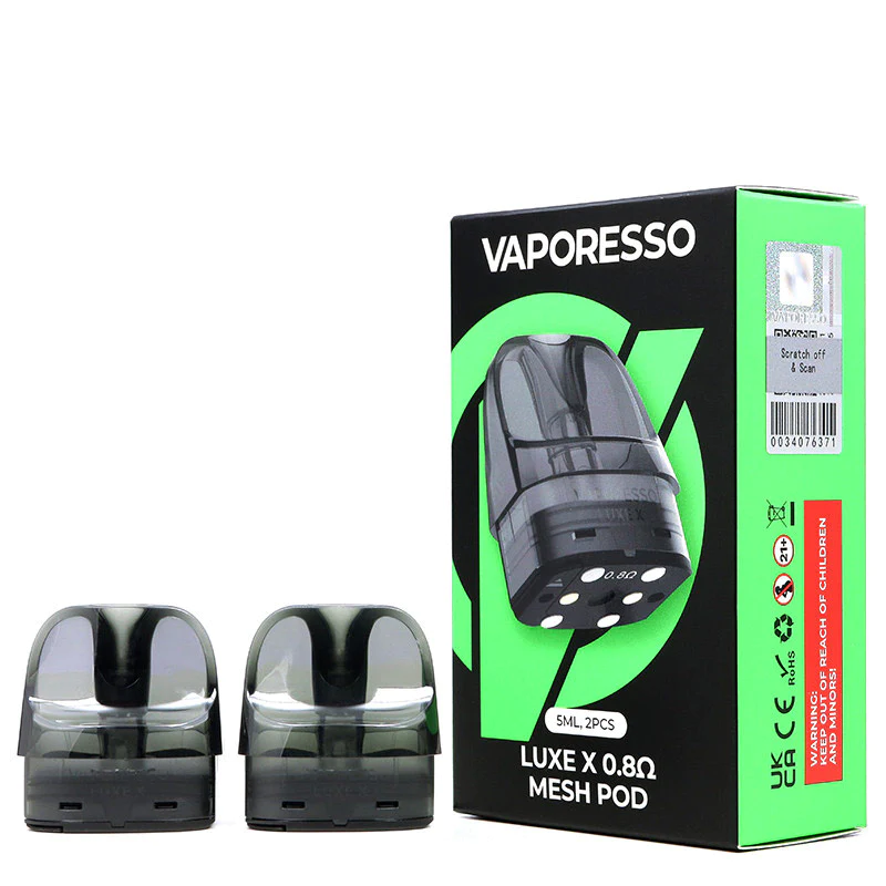 Vaporesso Luxe X Replacement Pod | 2 Pack | Mesh 0.8ohm product image