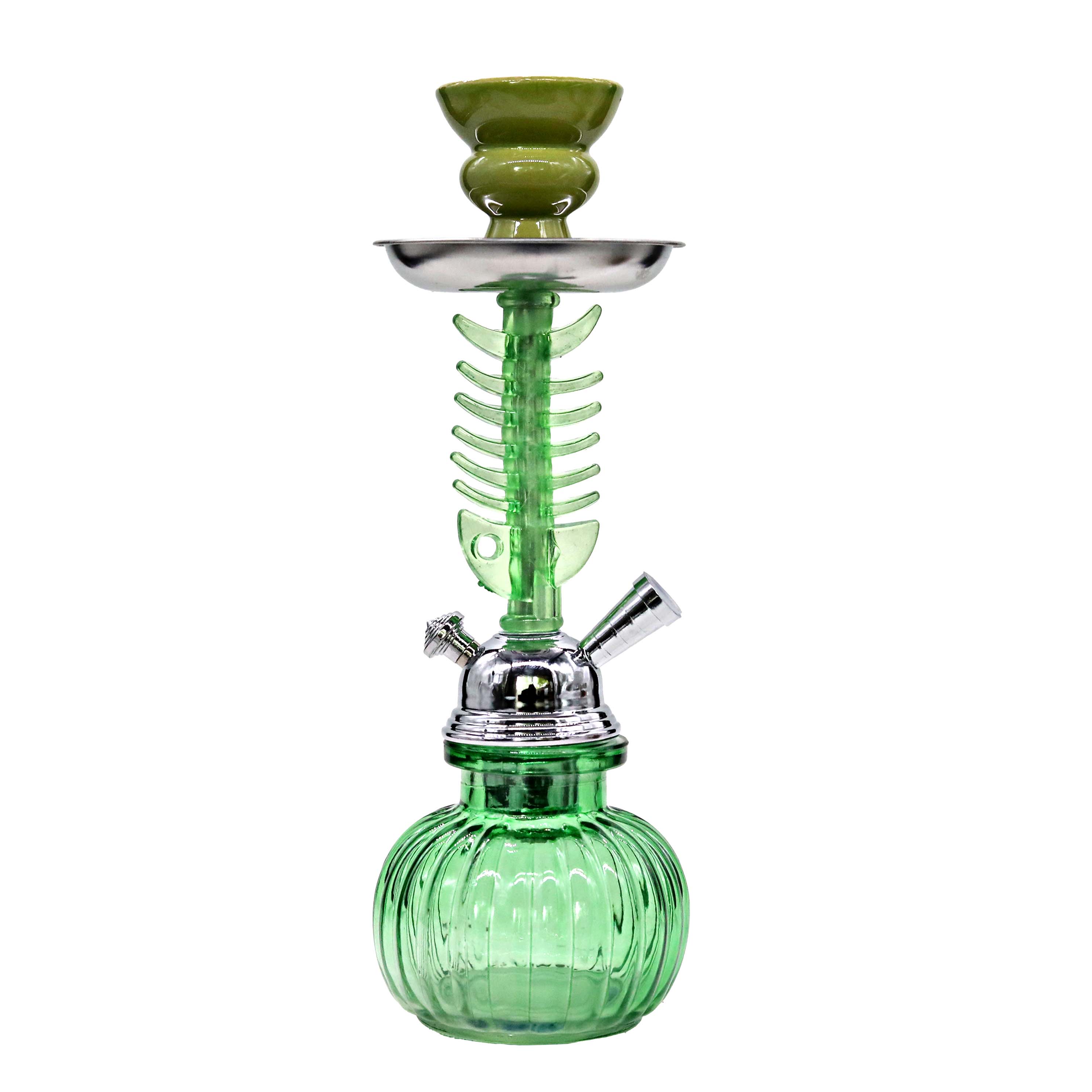 Shadow Spine Uniquely Crafted And Polished 1 Hose Hookah (WL054) | 9.8 inches | Assorted Colors product image
