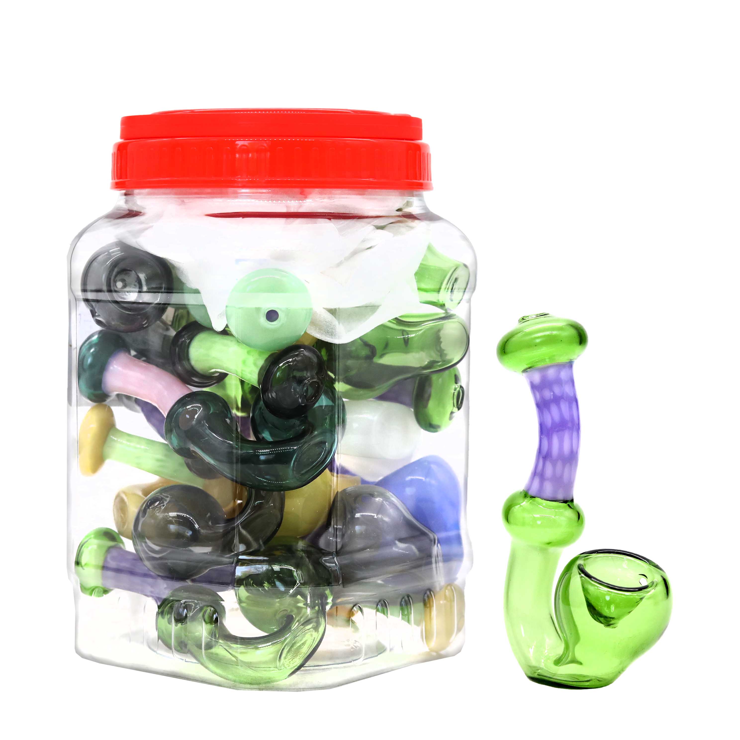 Slyme Color Sherlock Handpipe (HP139) | 4 inch | 15 Count Display product image