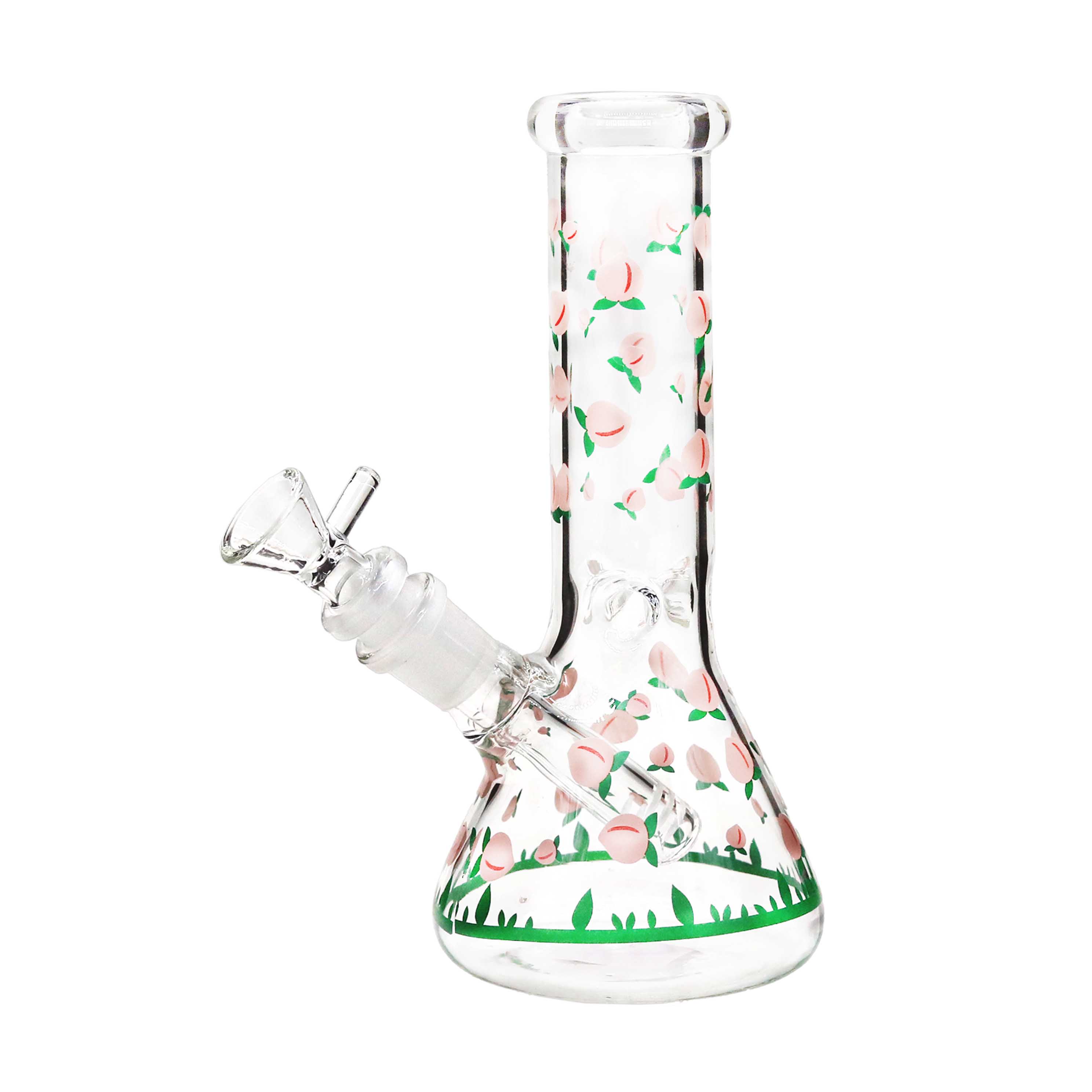 Mixed Printed Sticker Designs Beaker Waterpipe (WP3046) | 8 inch | Assorted Colors product image
