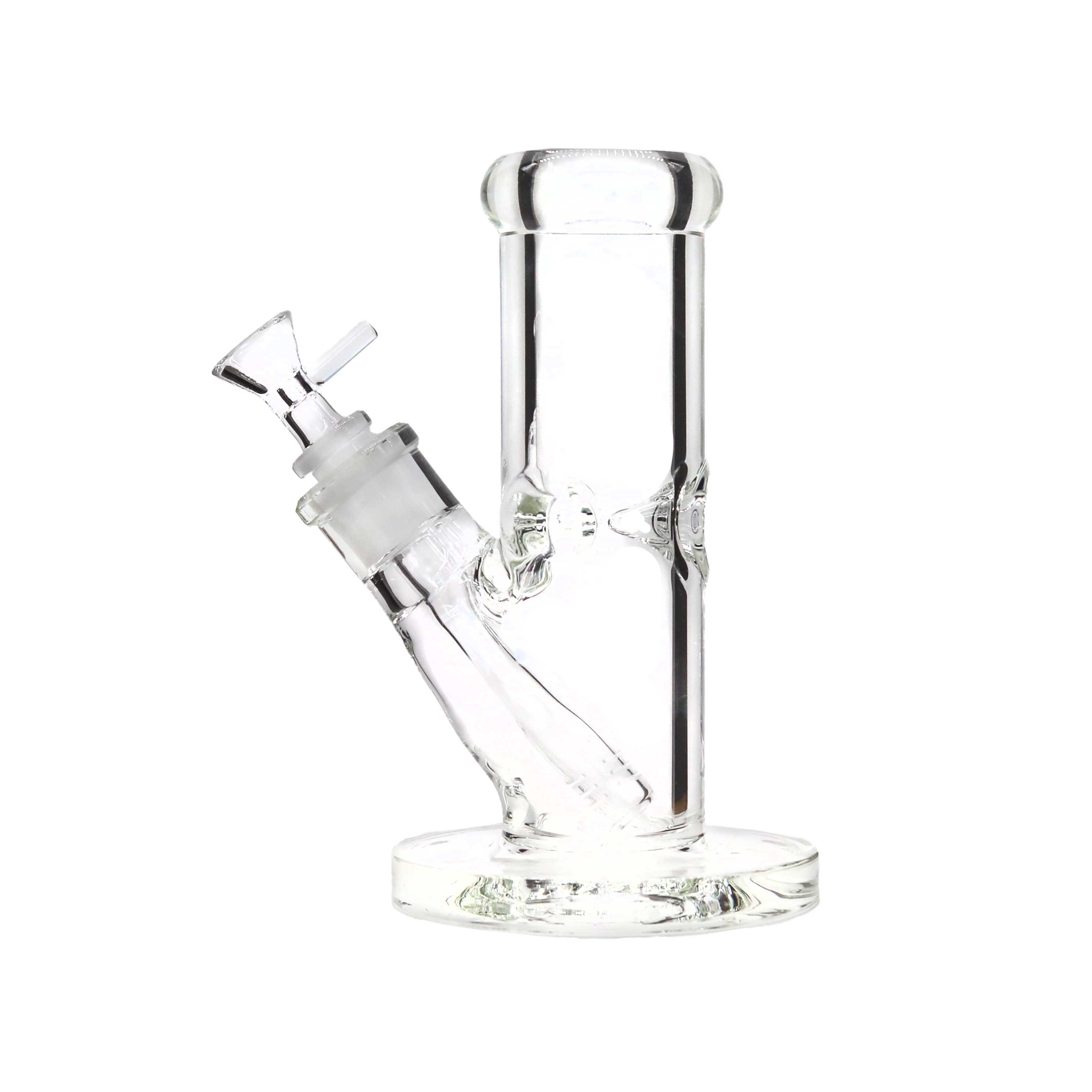 Clear Cylindrical Straight Waterpipe (WP4173BW) | 8 inches product image