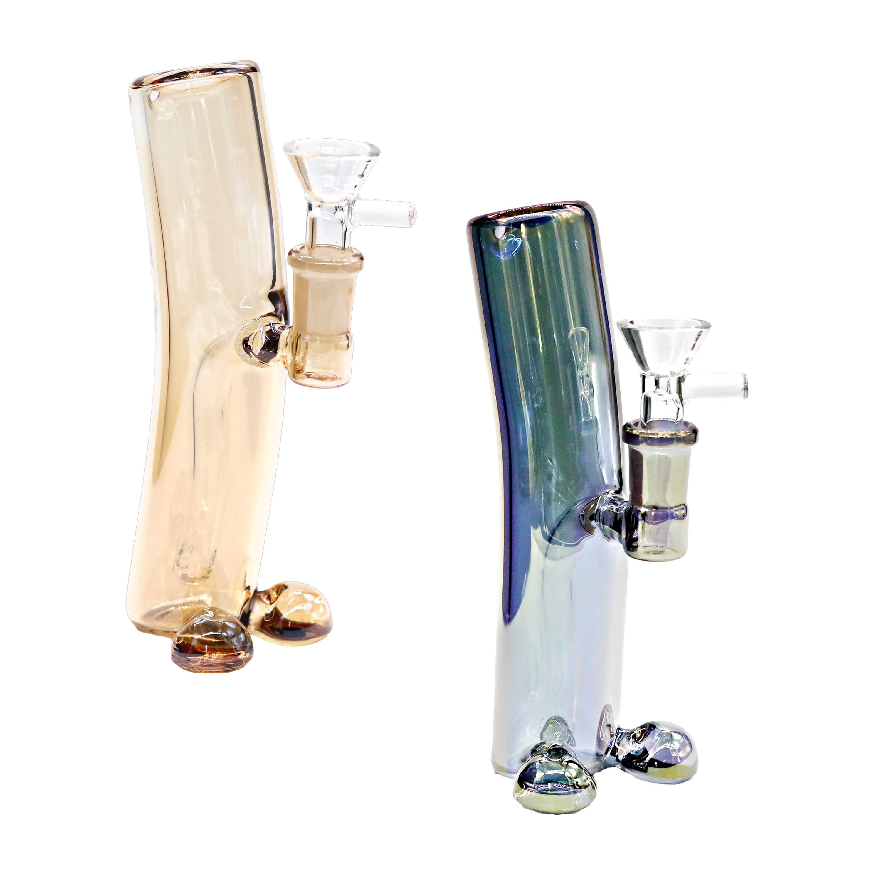 Electroplated Feet Design Waterpipe (WP4753BW) | 8.5 inches | Assorted Colors product image