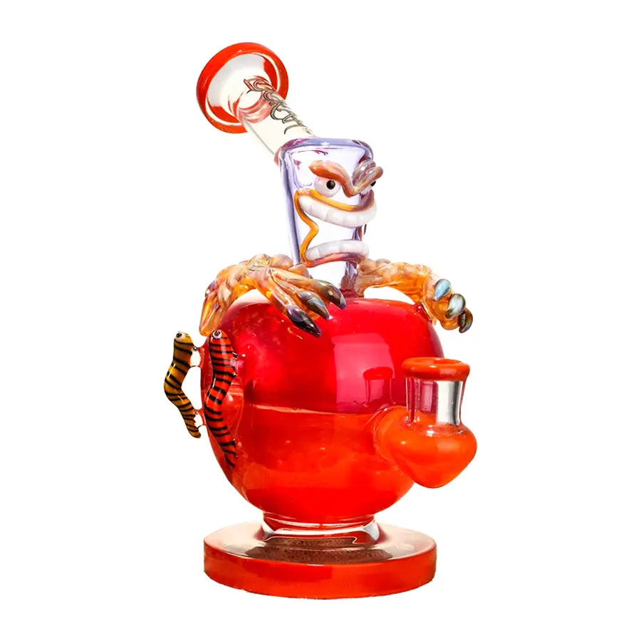 LOOKAH Double Shaded Poisoned Apple Waterpipe (WPC1210) | 8 inches | Assorted Colors product image