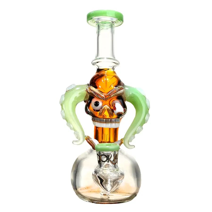 LOOKAH Mini Cool Tyrannosaurus Rex Skull Waterpipe (WPC1214) | 8 inches | Assorted Colors product image