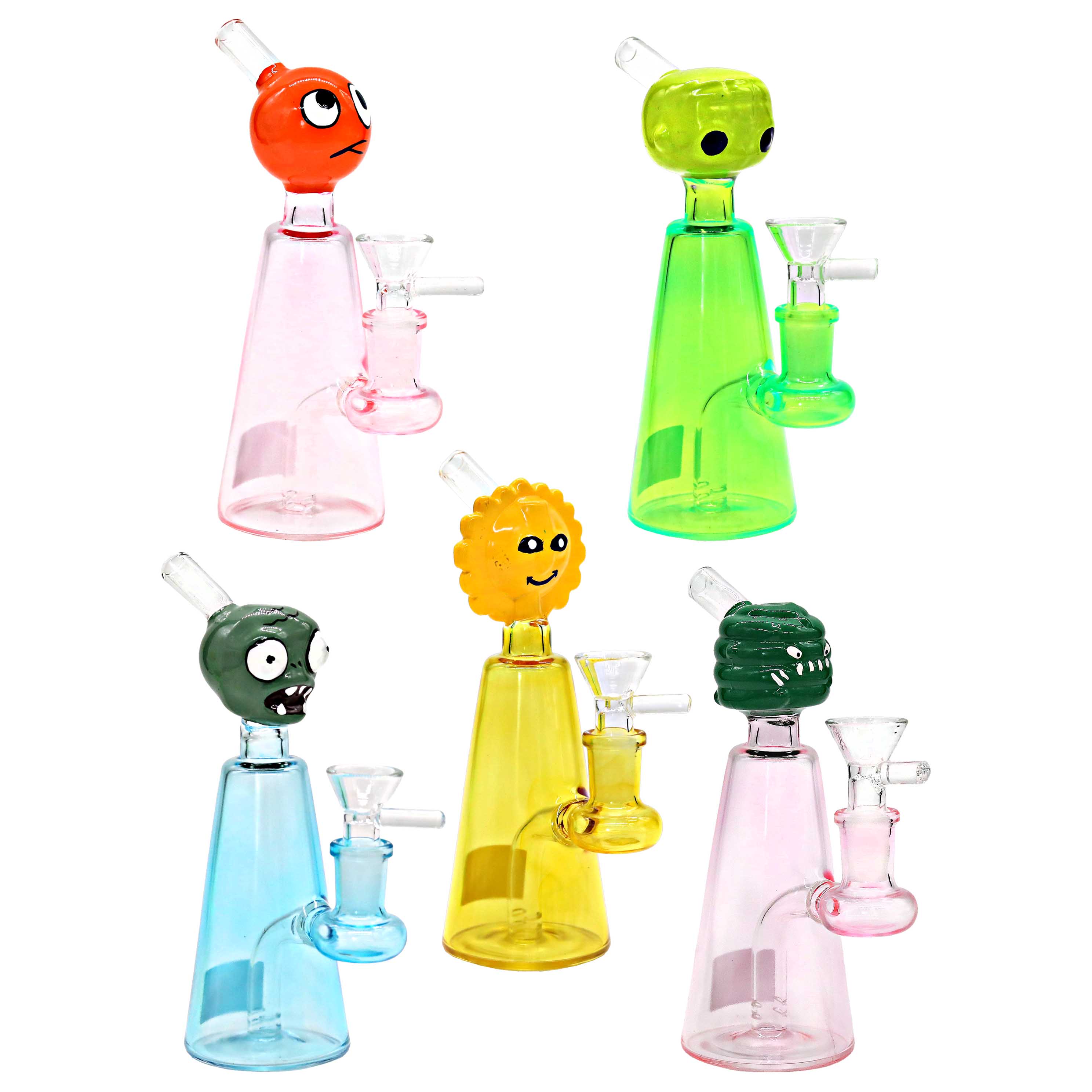 R&M Character Waterpipe (WPM0039) | 7 inch | Assorted Colors product image