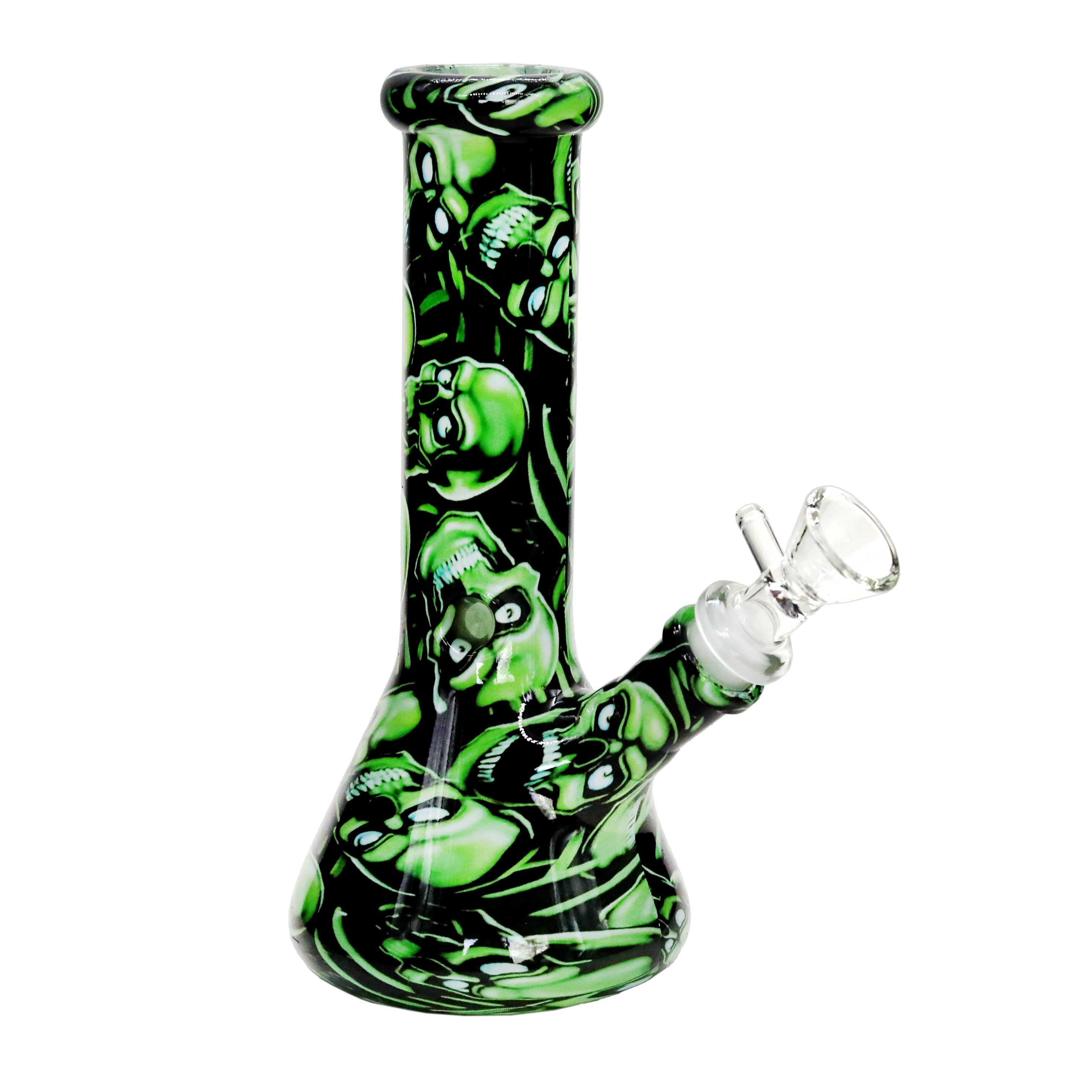 3D Look Mixed Marble Printed Designs Beaker Waterpipe (WPM0135) | 8 inch | Assorted Colors - image 2 of 2
