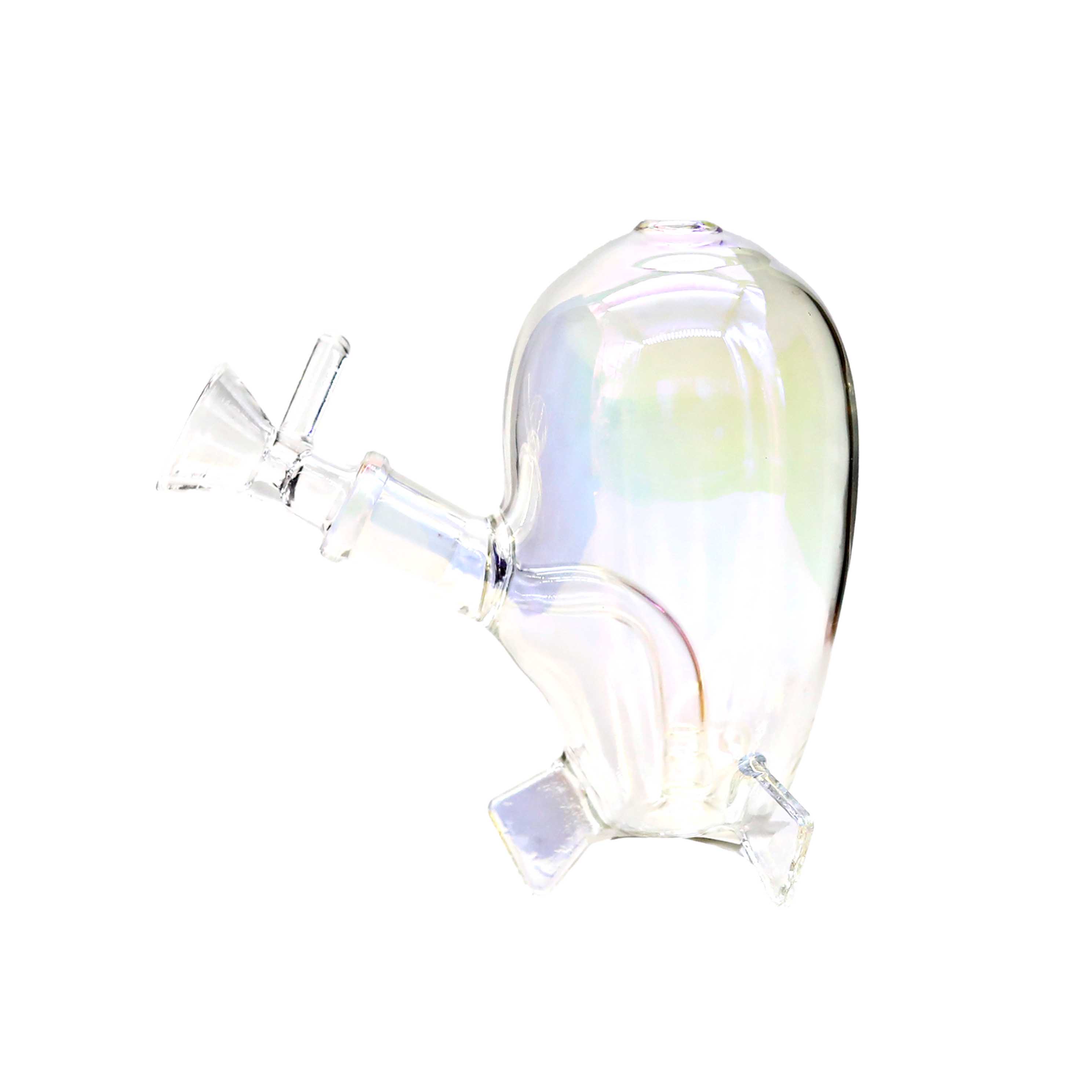 Gold Fumed Spaceship Mini Waterpipe (WPM0151) | 10 inch | Assorted Colors product image