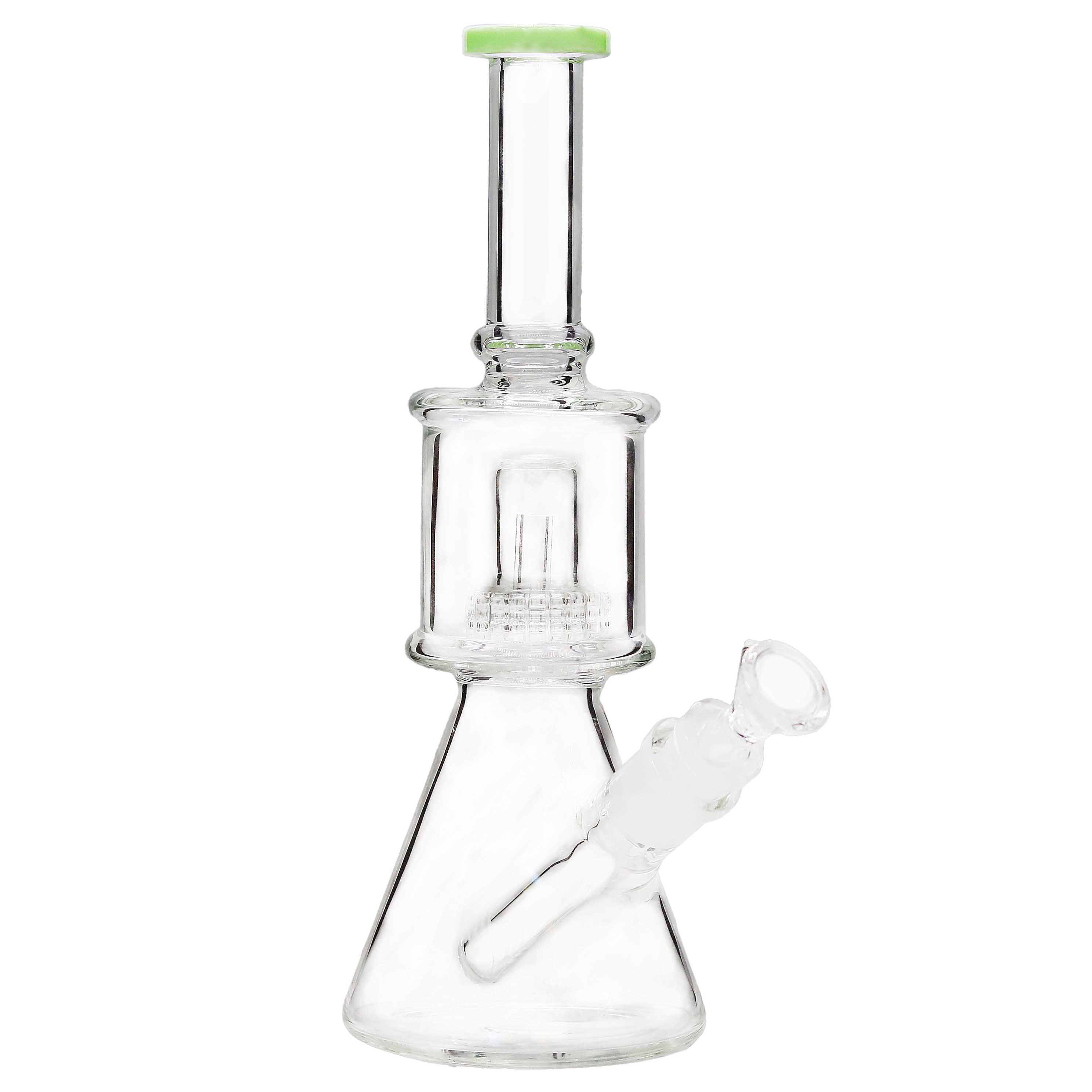 Slyme Top Clear Body With Matrix Perc Beaker Waterpipe (WPMG-CQ14) | 10 inch | Assorted Colors product image