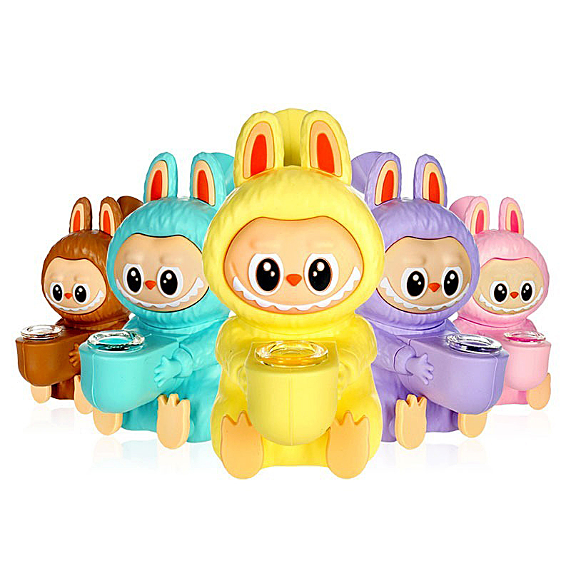 Mini Labubu Silicone Waterpipe (H543) | 6 inches | Assorted Colors product image