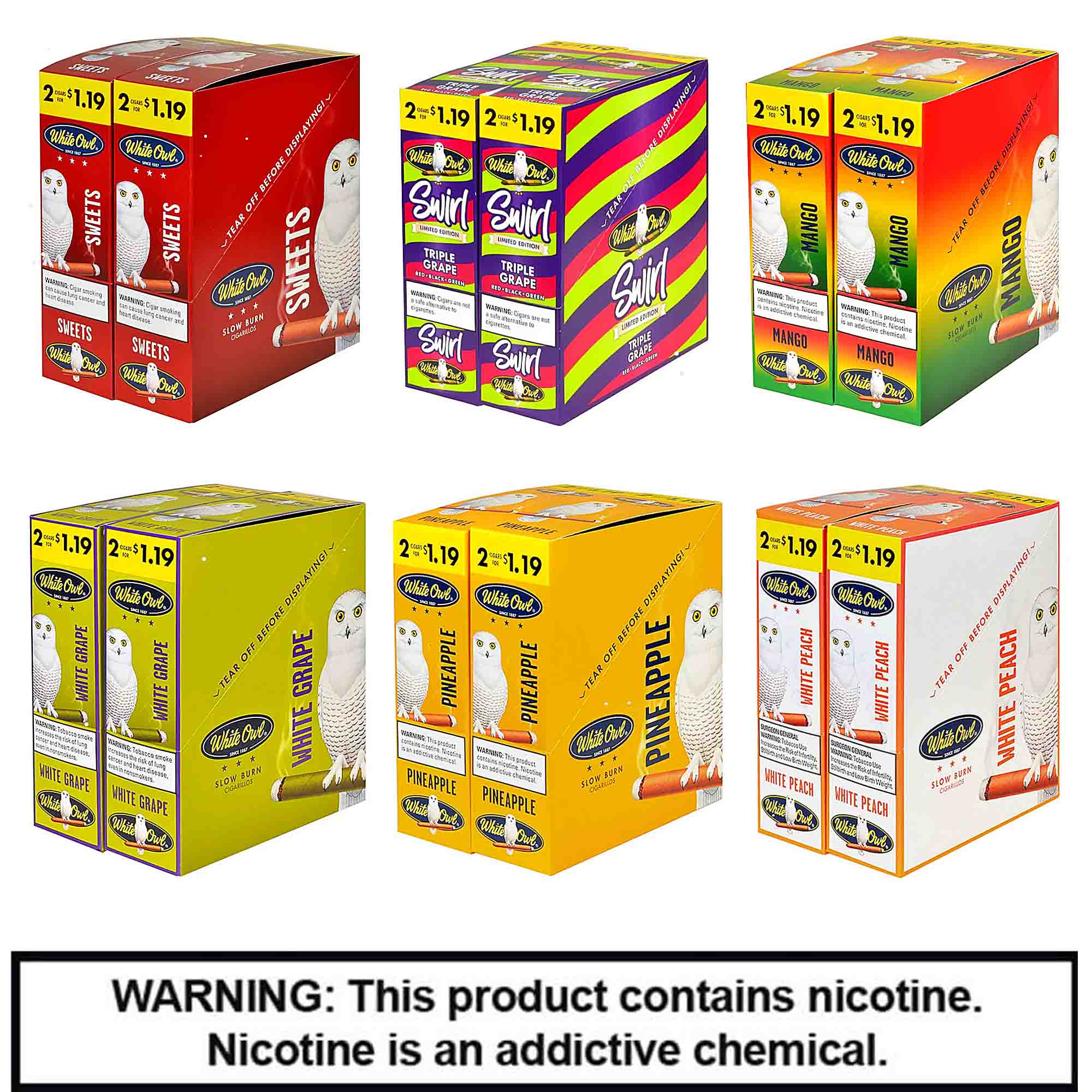White Owl Cigars | 2 Pack For $1.19 | 30 Count Display product image