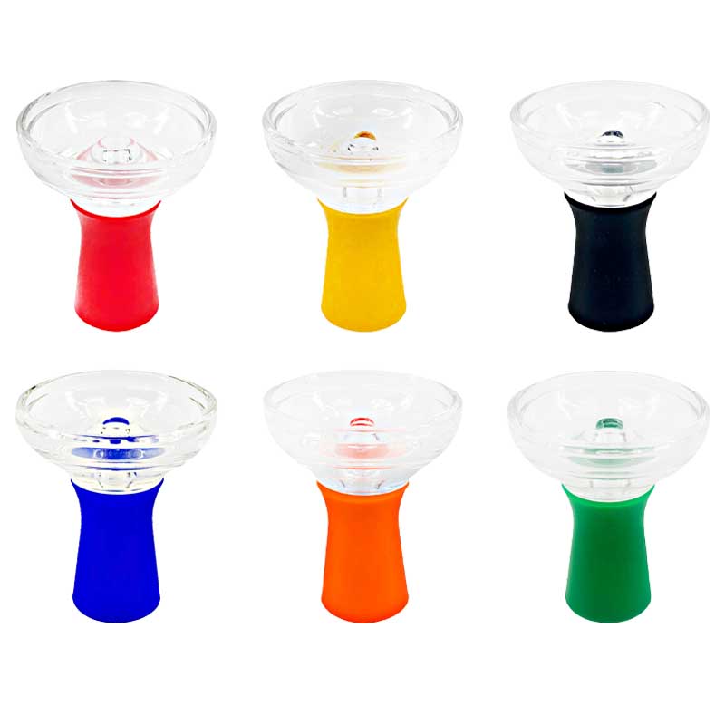 Zebra Phunnel Silicon Hookah Bowl (A-34) | Assorted Colors product image