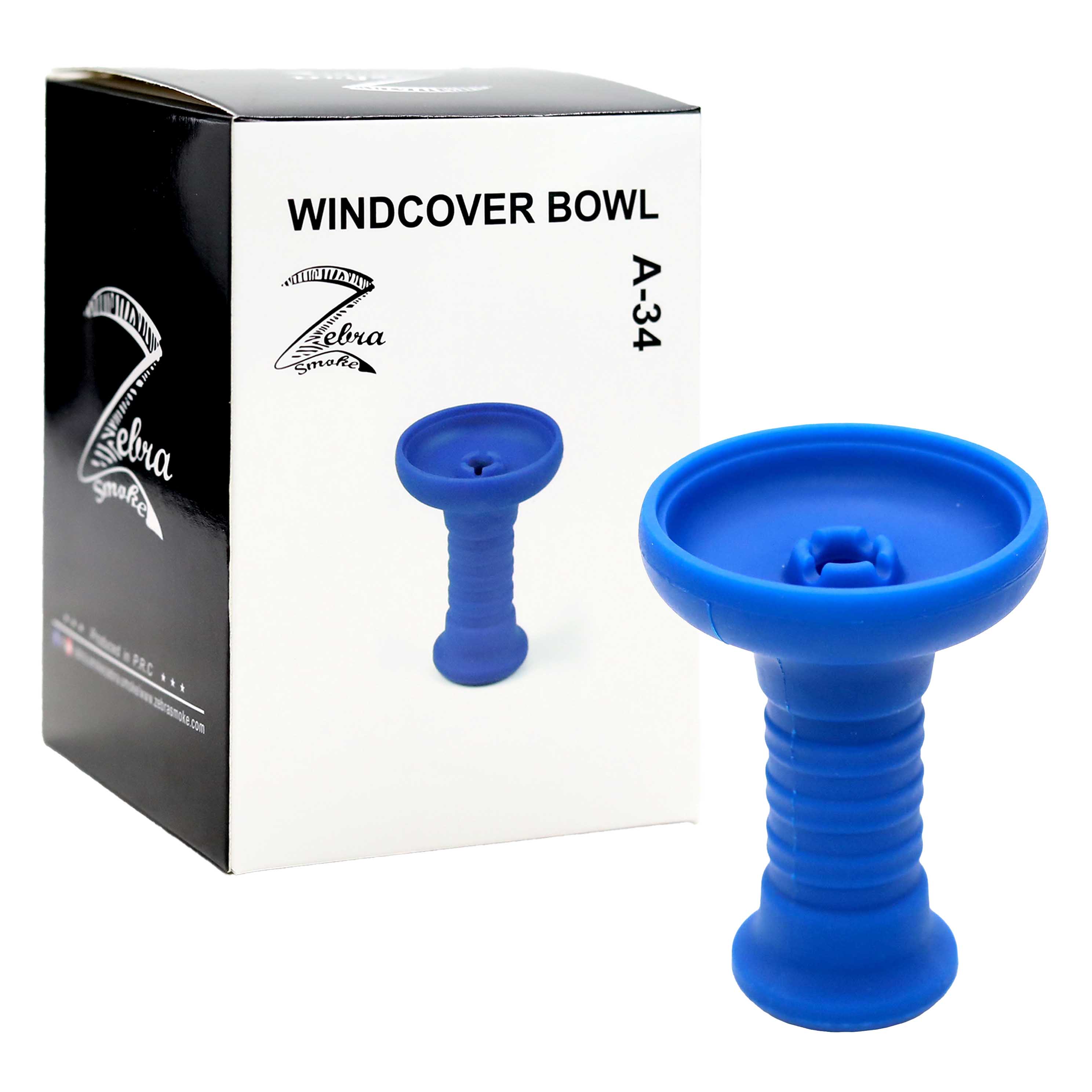 Zeebra Wind Cover Silicone Hookah Bowl (A-34) | Assorted Colors product image