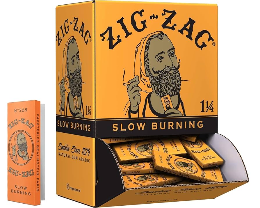 Zig Zag French Orange Cigrette Papers | 11/4 Size | 48 Count Display product image