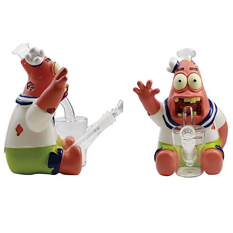 Zombie Patrick Silicone Waterpipe (H525) | 9.2 inches product image