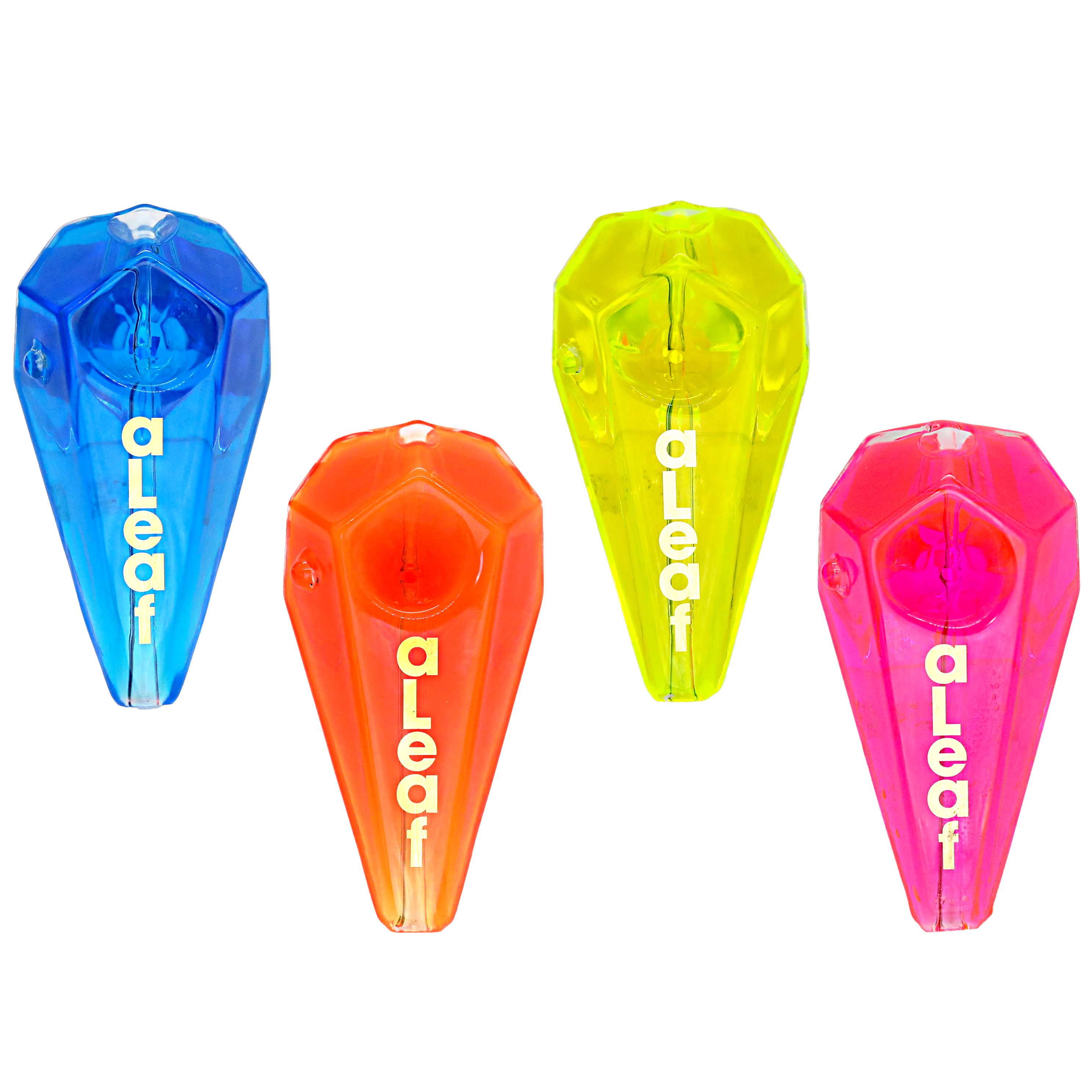 aLeaf Diamond Shaped Glycerine Handpipe (ALHP5053) | 5 inch | Assorted Colors product image