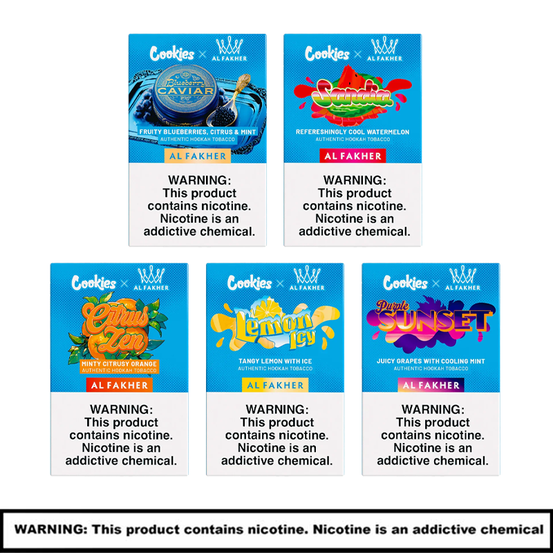 Al-fakher x Cookies Hookah Tobacco | 10 Pack | 50g product image