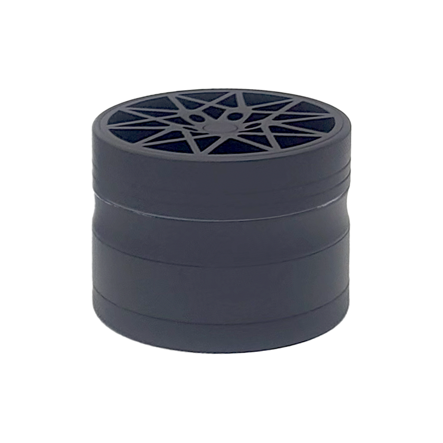 Crushers Matte Finish Geometric Flower Design 4 Part Grinder | 63mm | (GR703) | Assorted Colors - image 2 of 2