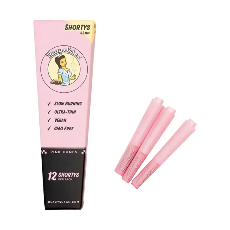 Blazy Susan Shortys Pink Cones | 53mm | 12 Pack | 20 Count Display product image
