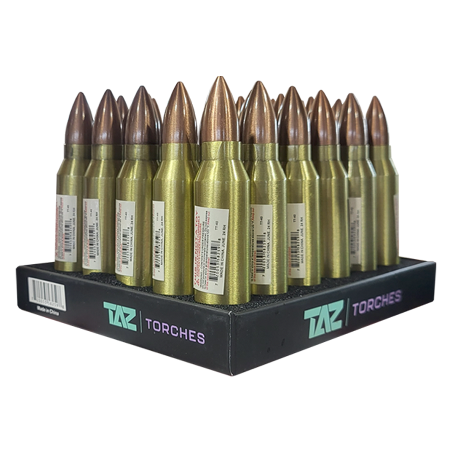 TAZ Metal Bullet Torch Lighters (TT-40) | 30 Count Display product image