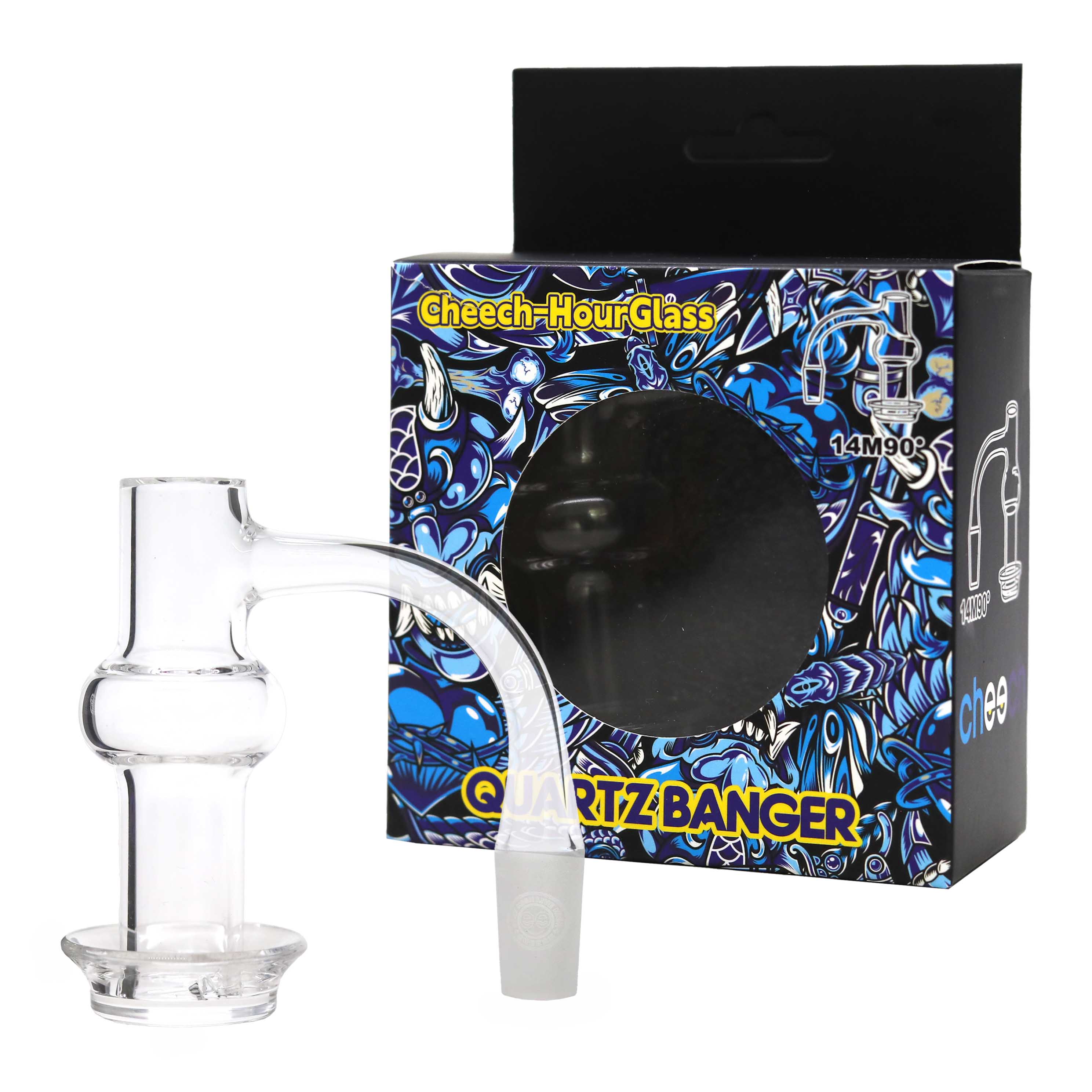 Cheech Hour Glass 90 Degree Ball Banger | 14mm | Male product image