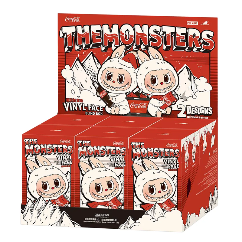 LABUBU Vinyl Face THE MONSTER Cocacola Doll (TOY-CC) | 6 Count Display | Assorted Colors product image