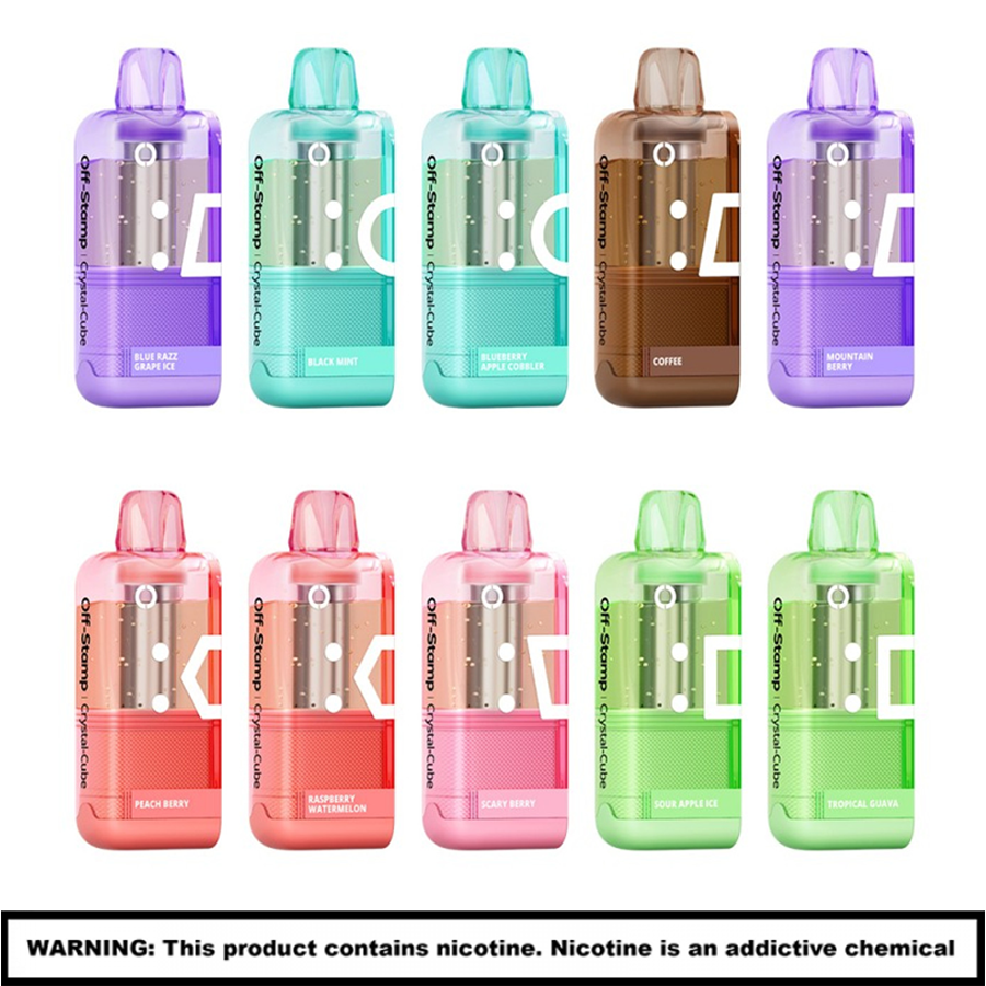 Off-Stamp by Lost Mary Crystal x Cube Disposable Pod Refills | 25000 Puffs | 5 Count Display product image