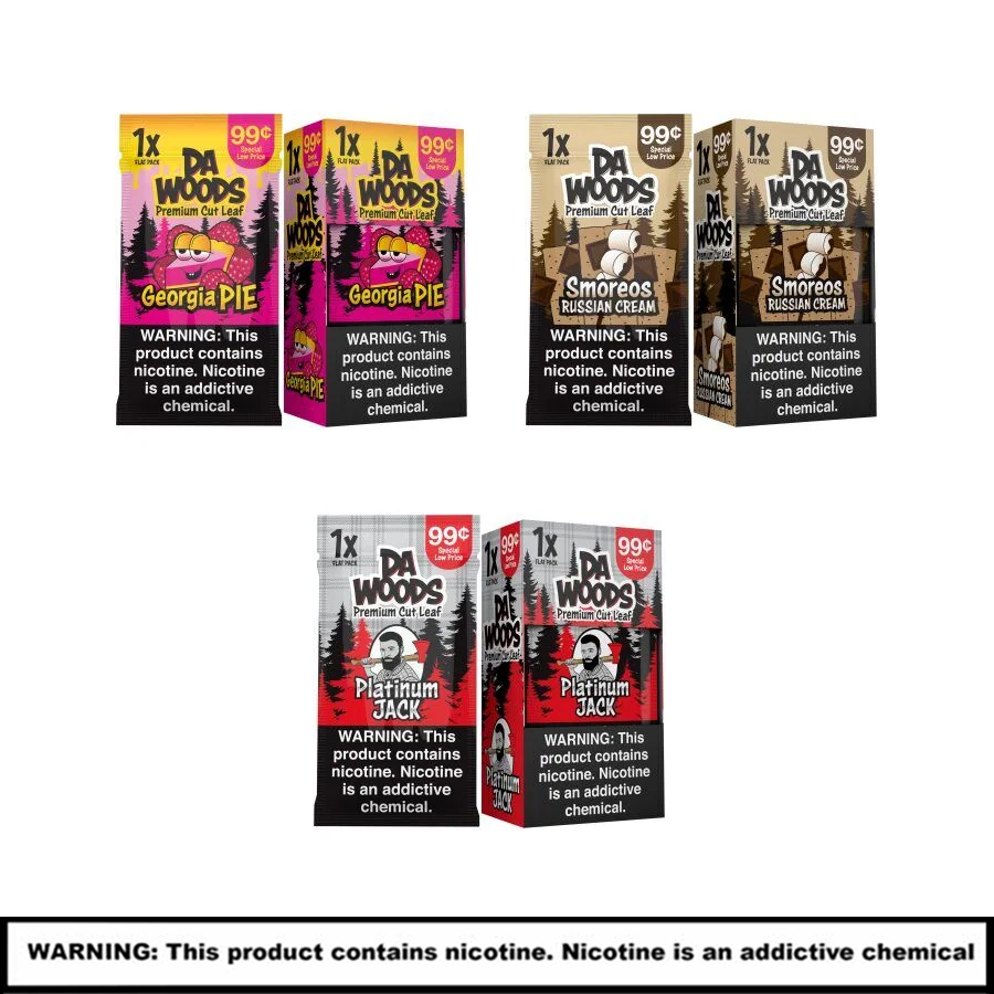 DA WOODS Premium Cut Leaf Wraps | 1 Count | 20 Pack Display product image