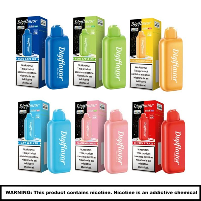Geekbar DIGIFLAVOR Kit Disposables | 5% Nicotine | 20000 Puffs | 5 Count Display product image