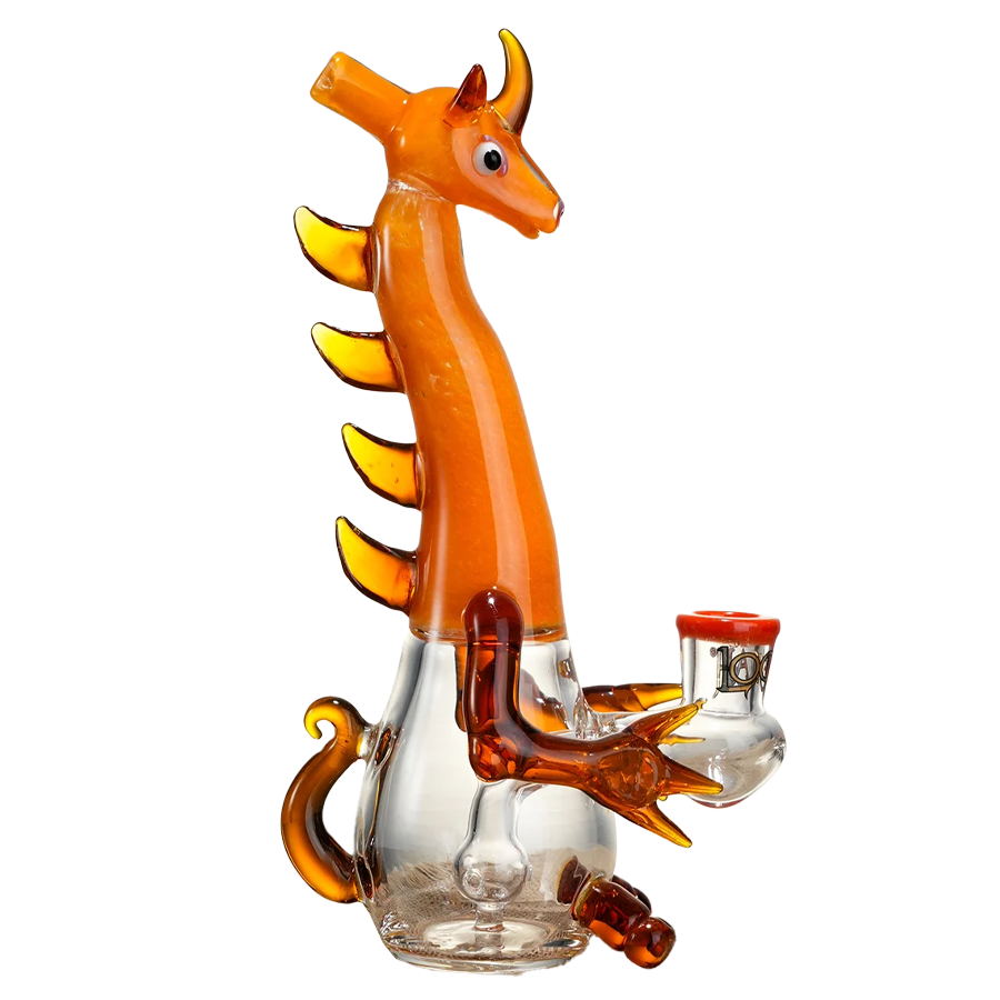 LOOKAH Mini Cute Elegant Sea Dragon Waterpipe (WPC1215) | 8 inches | Assorted Colors product image