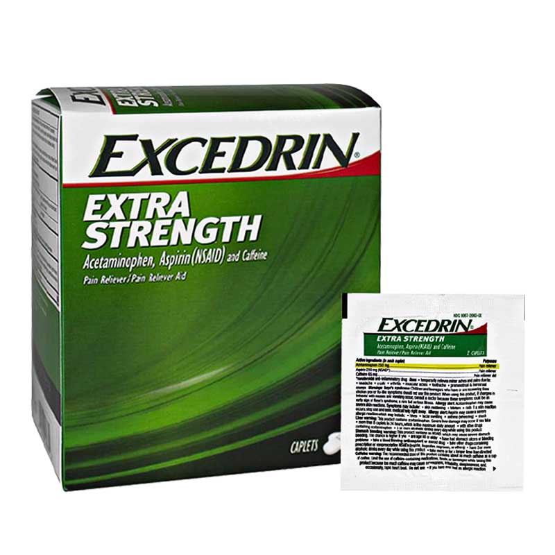 Excedrin Extra Strength Pain Reliver Caplets | 500mg | 2 Pack | 25 Count Display product image