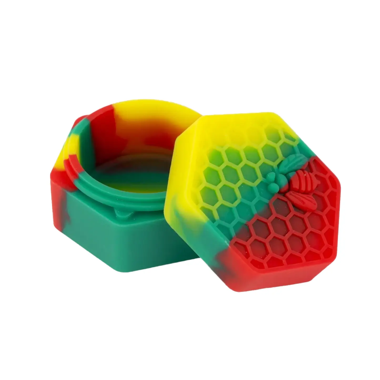 Faded Daily Silicone Honeycomb Wax Container (SL136H) | 18ml | 20 Count Display | Assorted Colors product image
