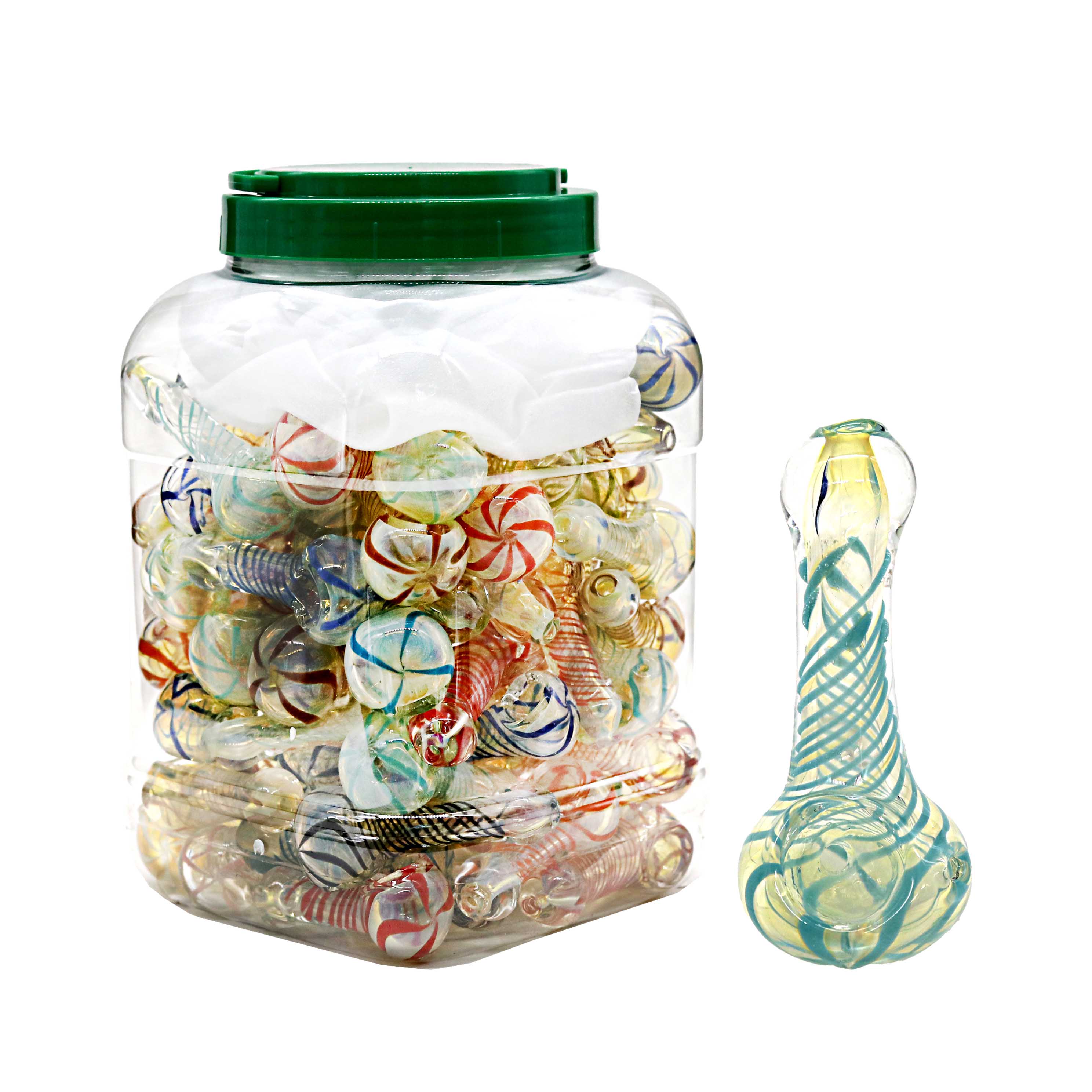 Swirl Design Fancy Mix Handpipe (HP117) | 2.5 inch | 75 Count Display product image