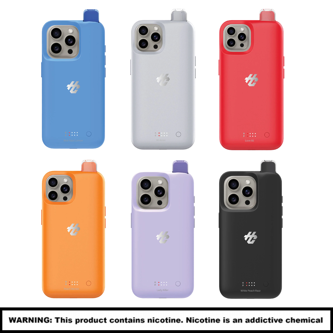 Humo Iphone Case Rechargable Disposables | 5% Nicotine | 30000 Puffs | 5 Count Display product image