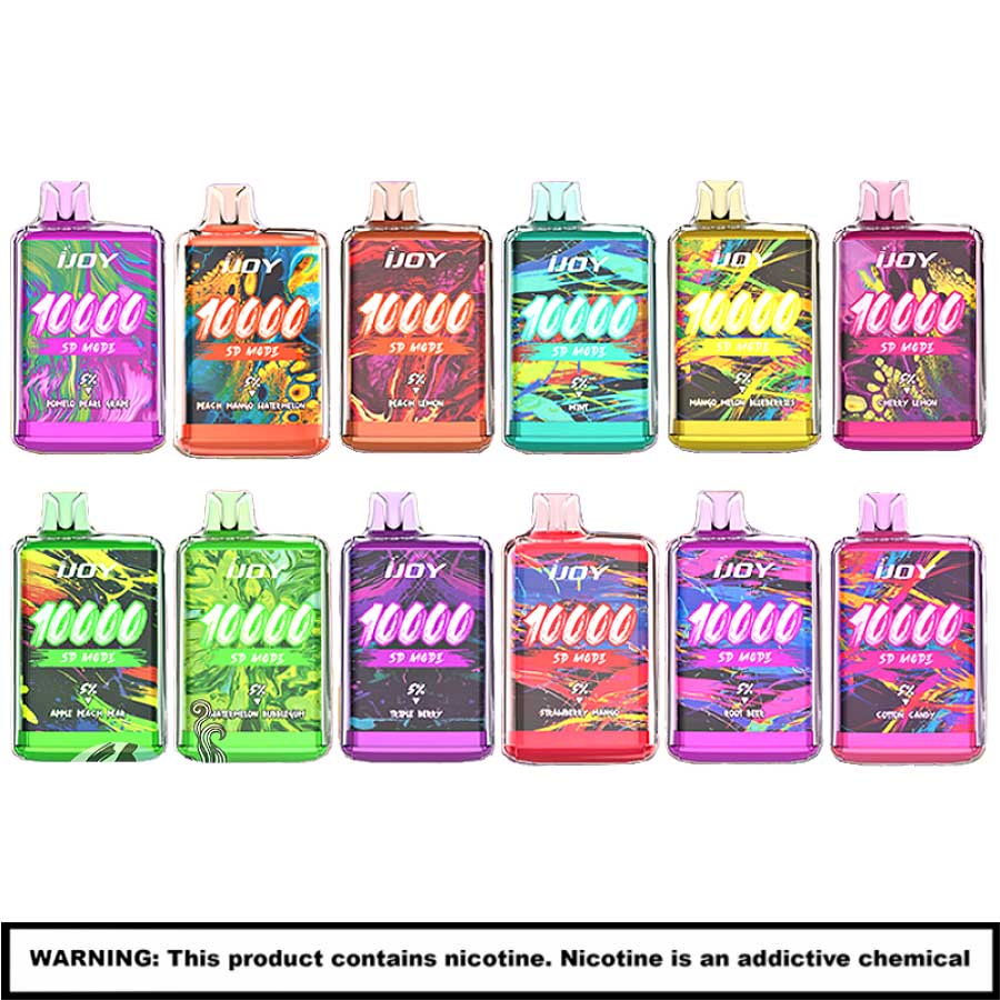 Ijoybar SD10000 Rechargeable Disposable | 5% Nicotine | 10000 Puffs | 5 Count Display product image