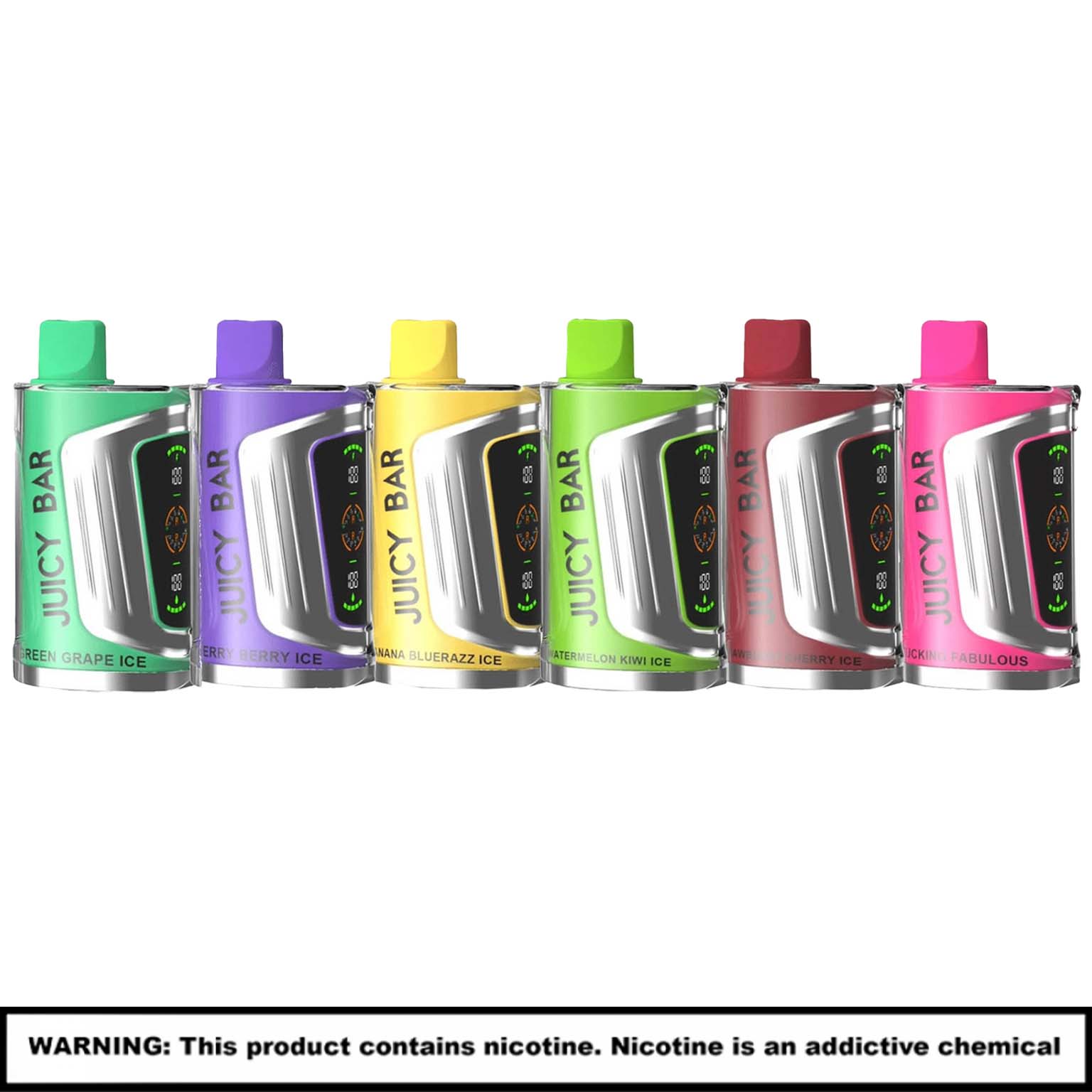 Juicy Bar Pro Max Disposables | 5% Nicotine | 25000 Puffs | 5 Count Display product image