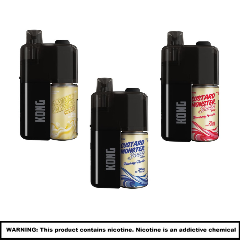 Kong By Zilla X Custard Monster Disposables | 24mg | 50000 Puffs | 5 Count Display product image