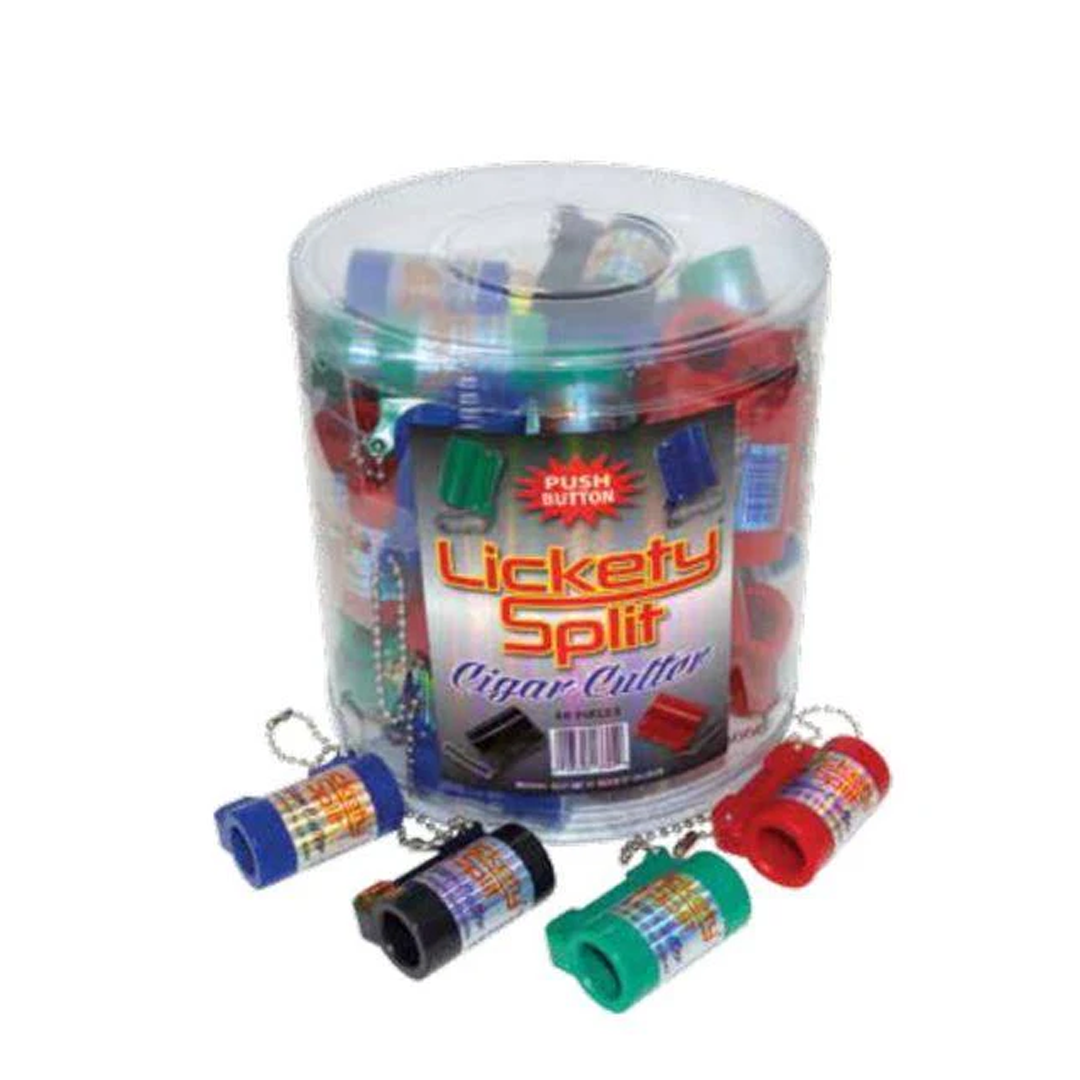 Lickety Split Push Button Cigar Cutters | 50 Count Jar product image