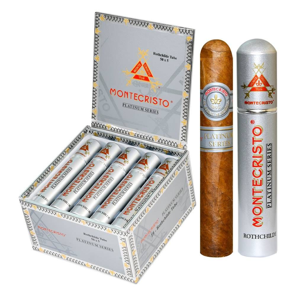 Montecristo Platinum Rothschilde En Tubo | 15 Count Display product image