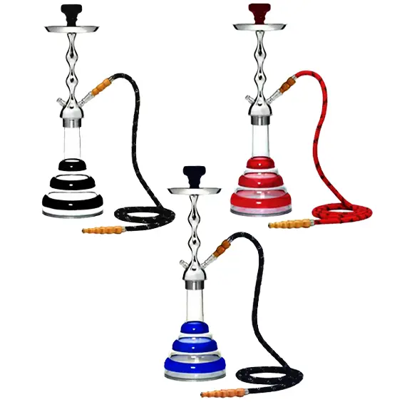 MYA Acrylic One Hose Hookah With Narghileh Base (274T) | 15 inch | Assorted Colors product image